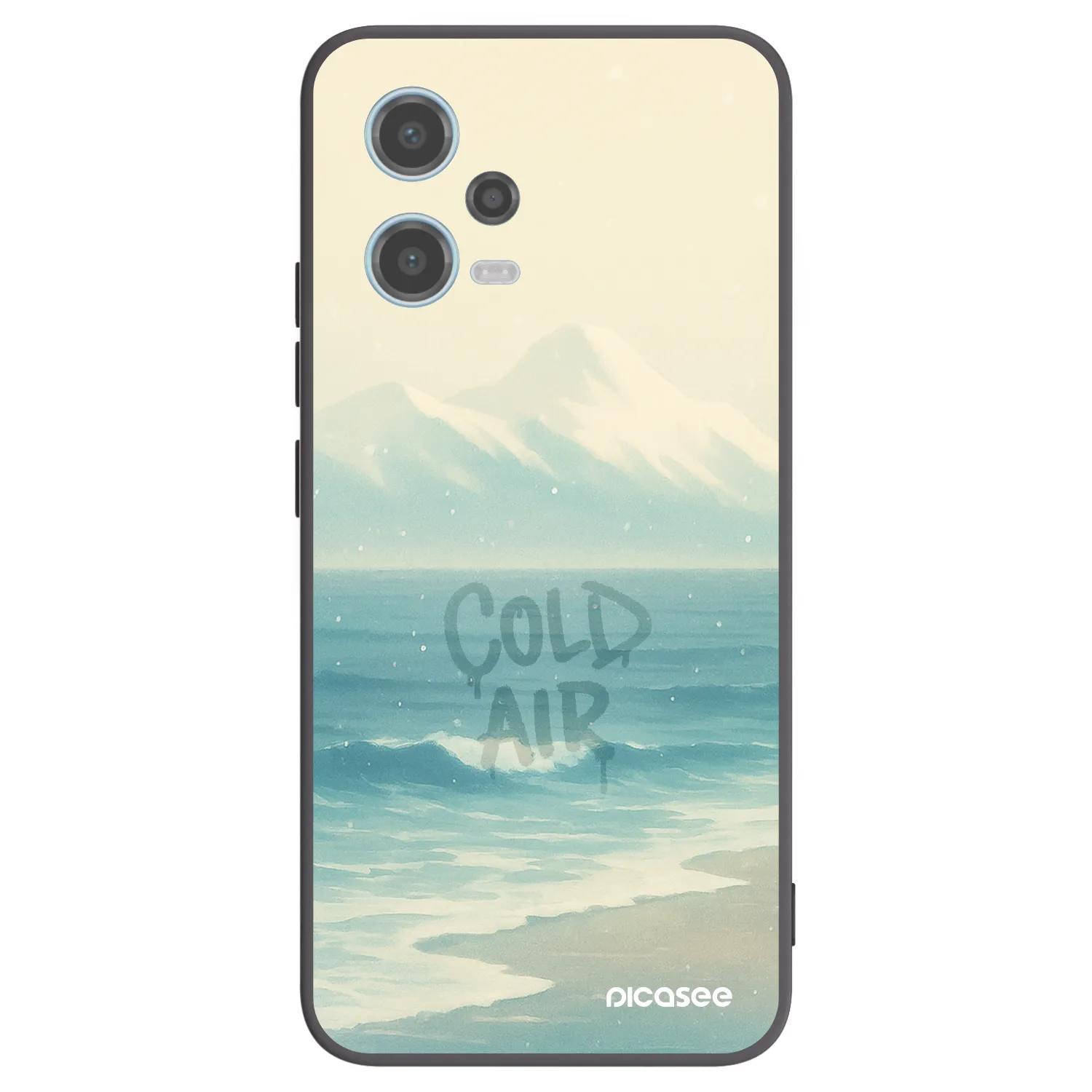 Picasee Μαύρη θήκη σιλικόνης για Xiaomi Redmi Note 12 5G - COLD AIR