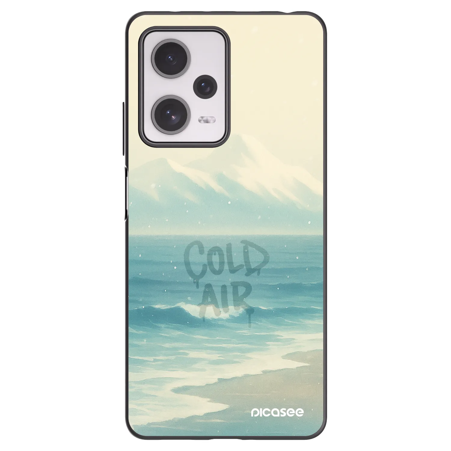 Picasee Μαύρη θήκη σιλικόνης για Xiaomi Redmi Note 12 Pro+ 5G - COLD AIR