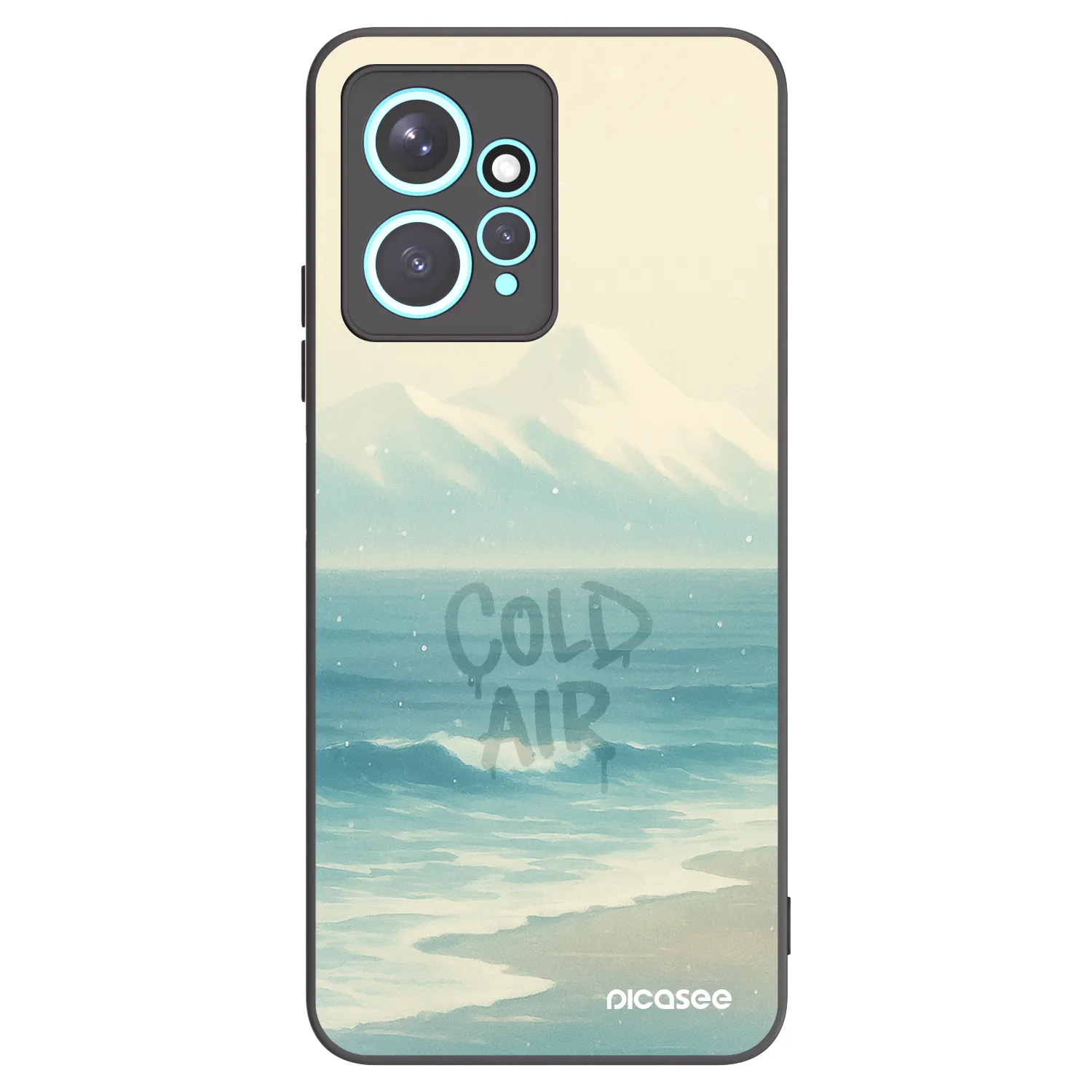 Picasee Μαύρη θήκη σιλικόνης για Xiaomi Redmi Note 12 4G - COLD AIR