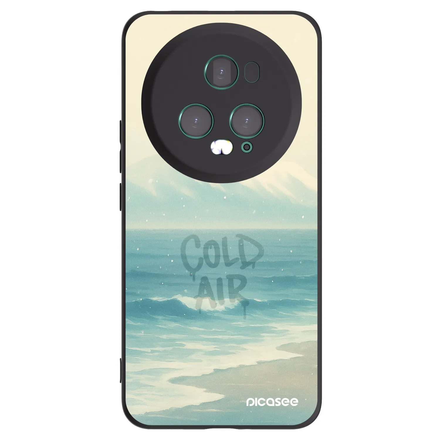 Picasee Μαύρη θήκη σιλικόνης για Honor Magic5 Pro - COLD AIR