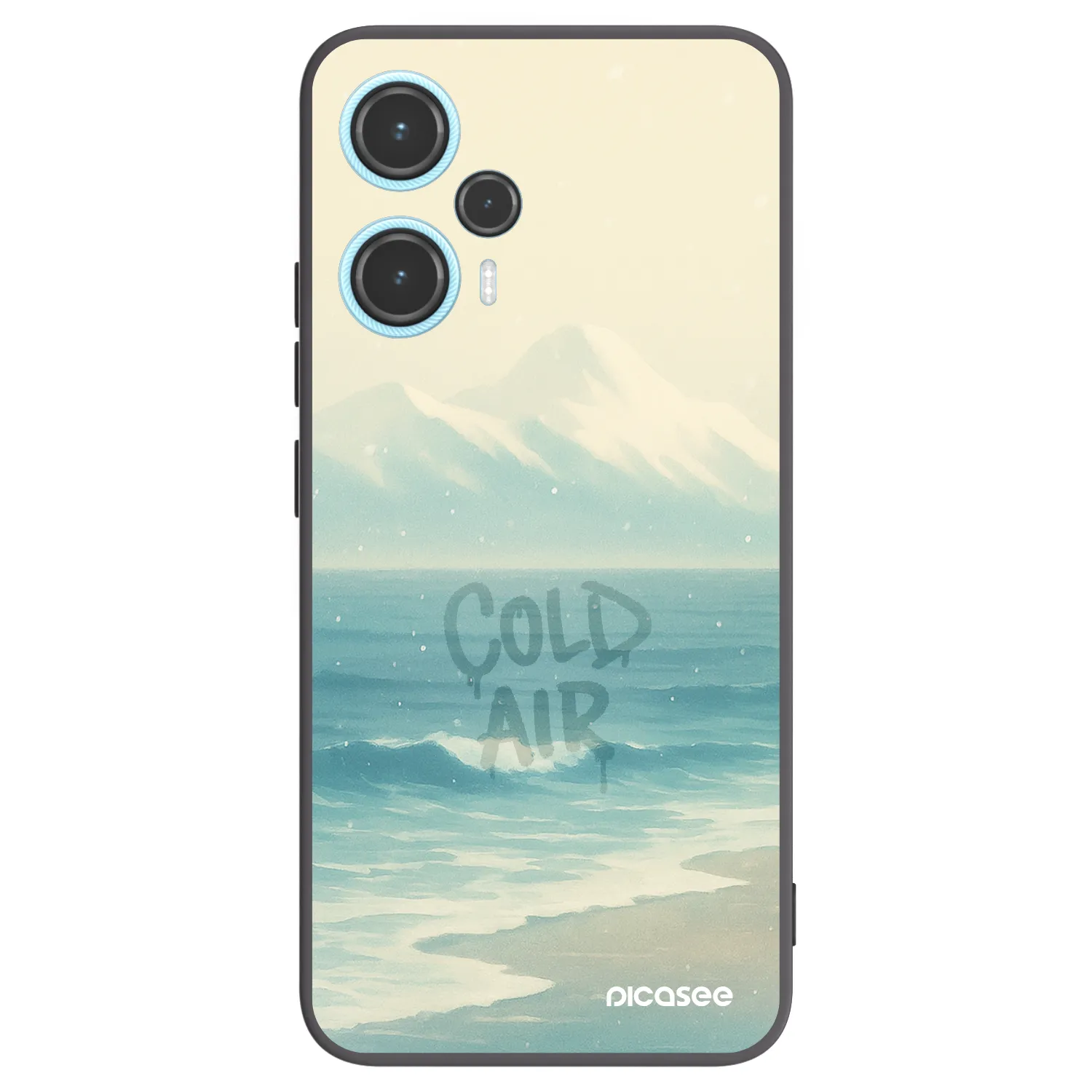 Picasee Μαύρη θήκη σιλικόνης για Xiaomi Poco F5 - COLD AIR