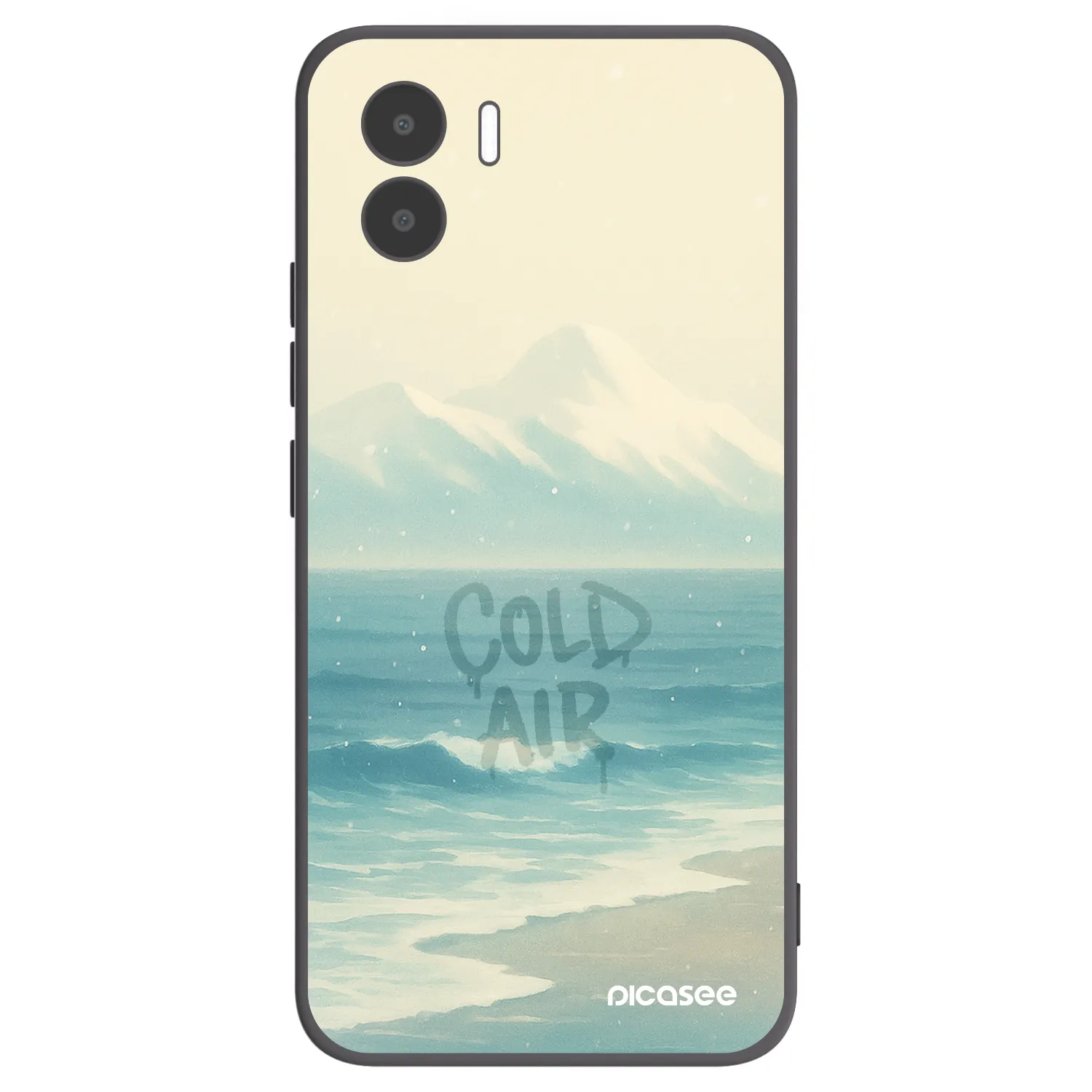 Picasee Μαύρη θήκη σιλικόνης για Xiaomi Redmi A2 - COLD AIR