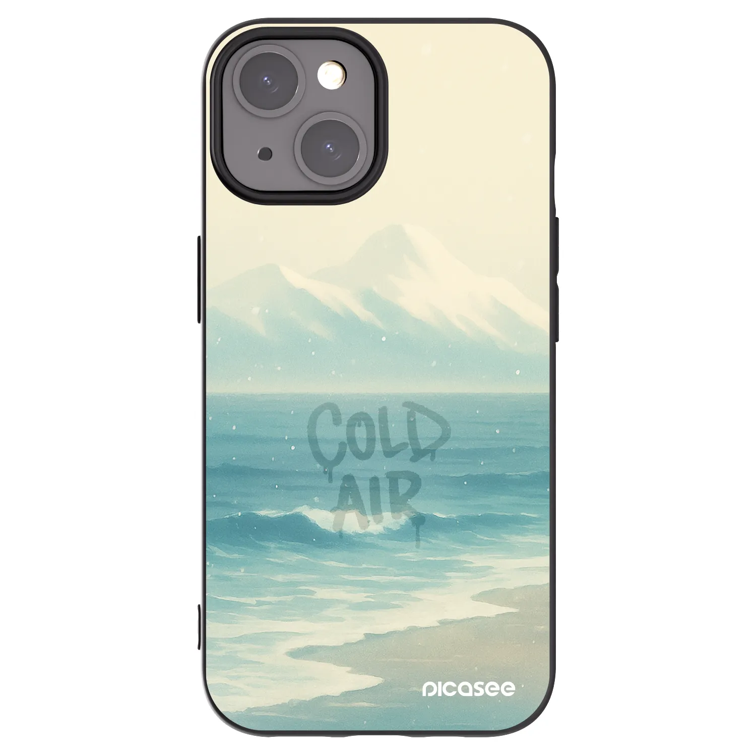 Picasee Μαύρη θήκη σιλικόνης για Apple iPhone 15 - COLD AIR