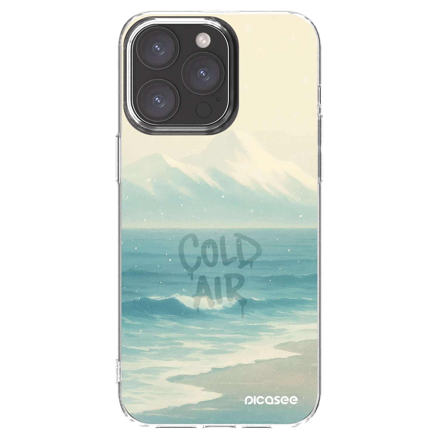 Picasee διαφανής θήκη σιλικόνης Apple iPhone 15 Pro Max - COLD AIR