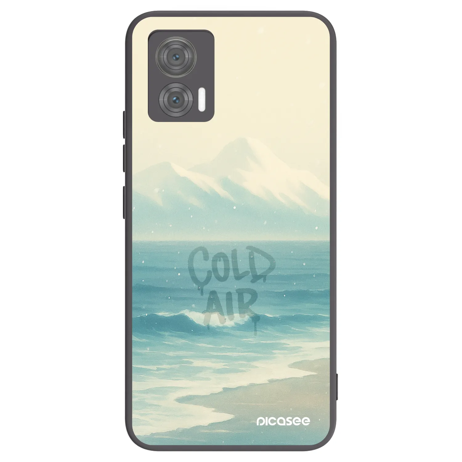 Picasee Μαύρη θήκη σιλικόνης για Motorola Edge 30 Neo - COLD AIR