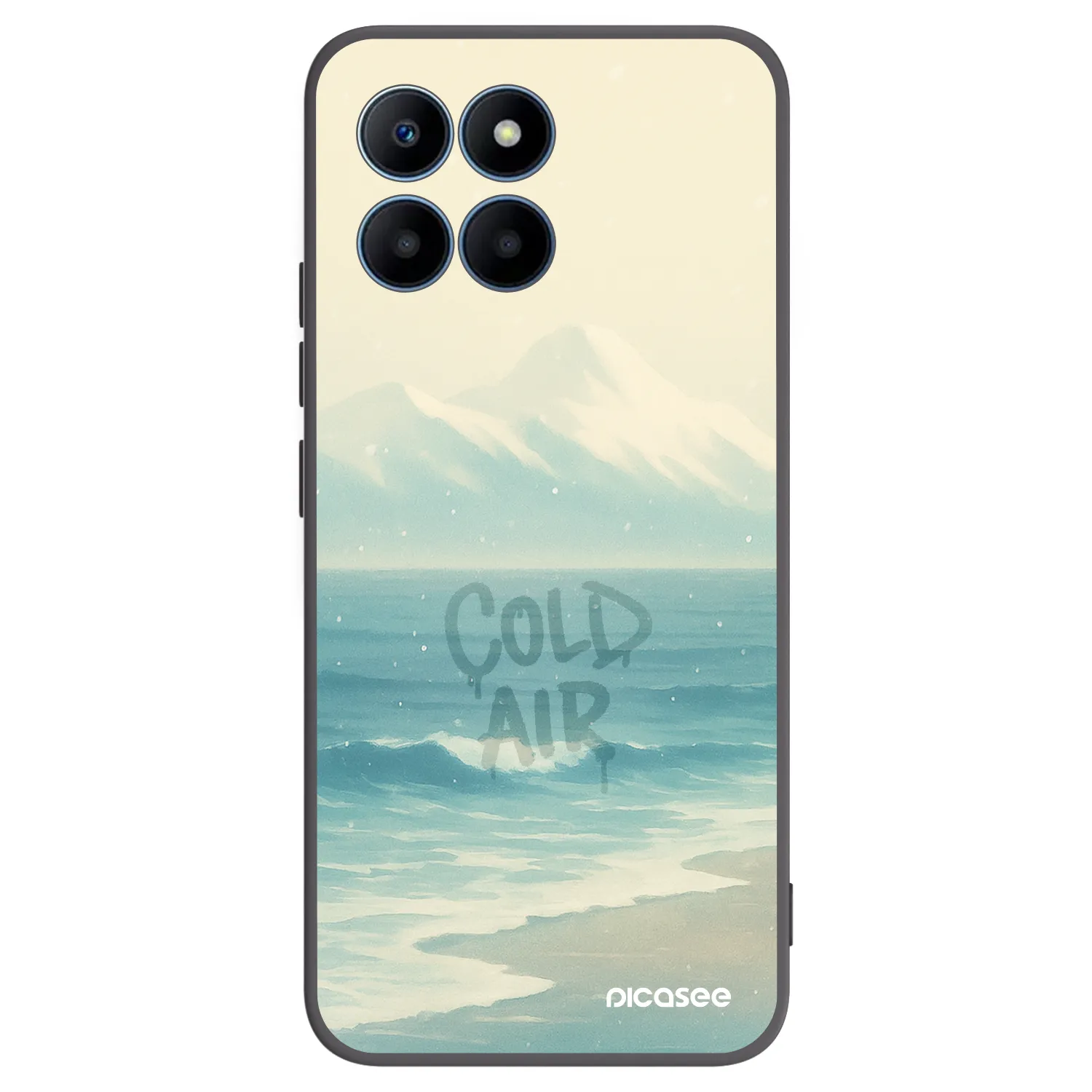 Picasee Μαύρη θήκη σιλικόνης για Honor 70 Lite - COLD AIR