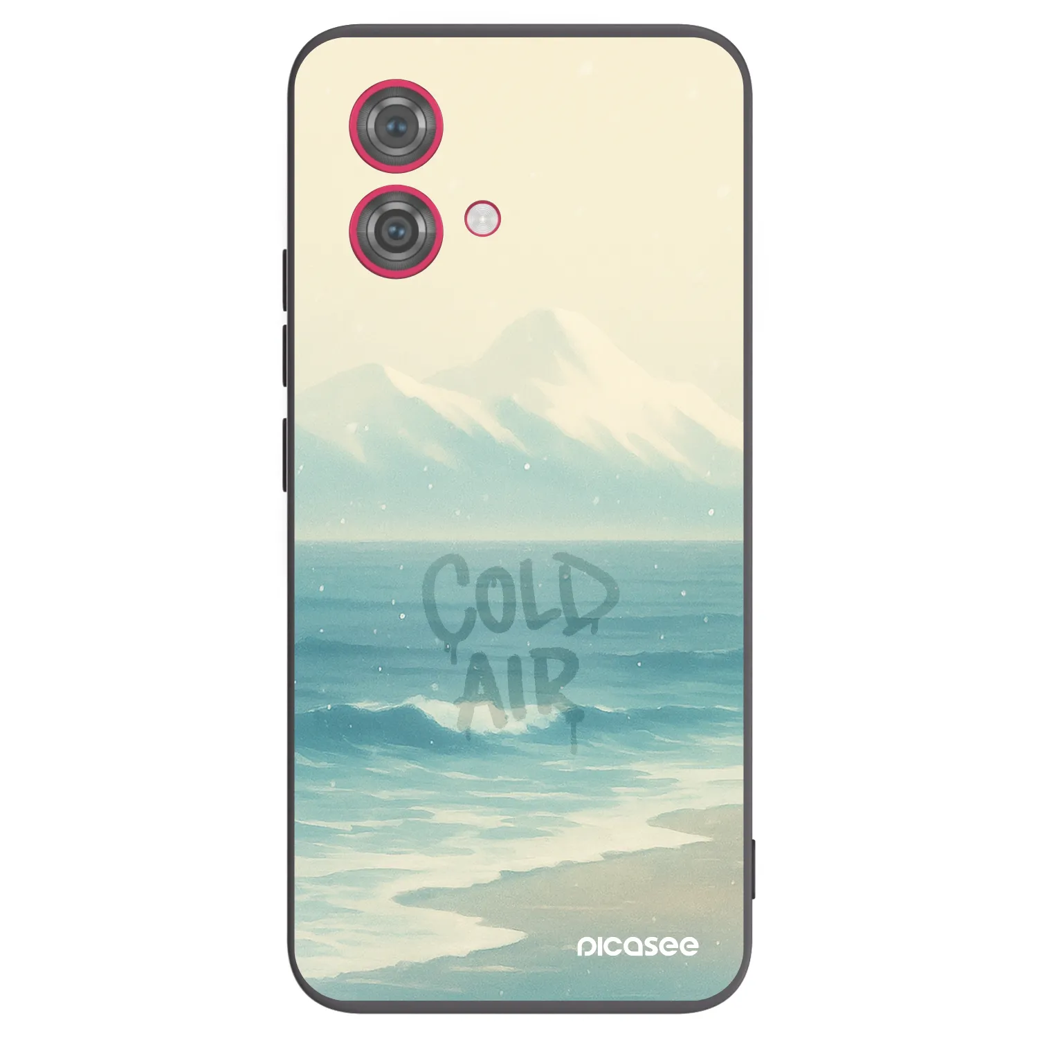 Picasee Μαύρη θήκη σιλικόνης για Motorola Moto G84 5G - COLD AIR