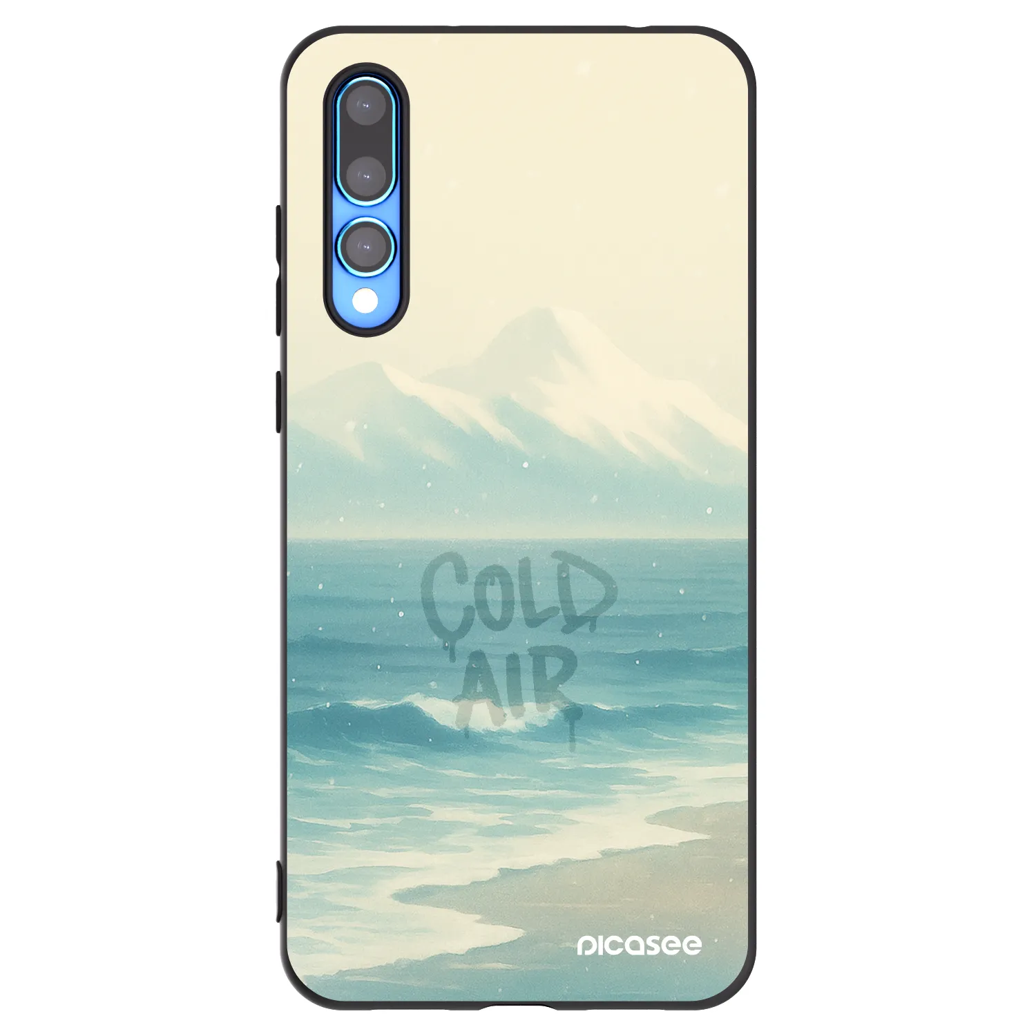 Picasee Μαύρη θήκη σιλικόνης για Huawei P20 Pro - COLD AIR