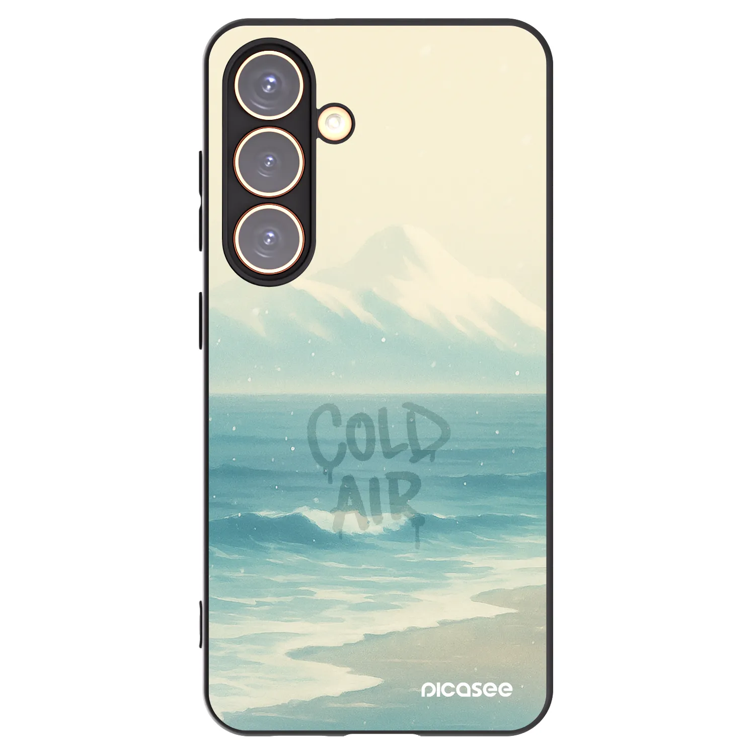 Picasee Μαύρη θήκη σιλικόνης για Samsung Galaxy S24 S921B 5G - COLD AIR