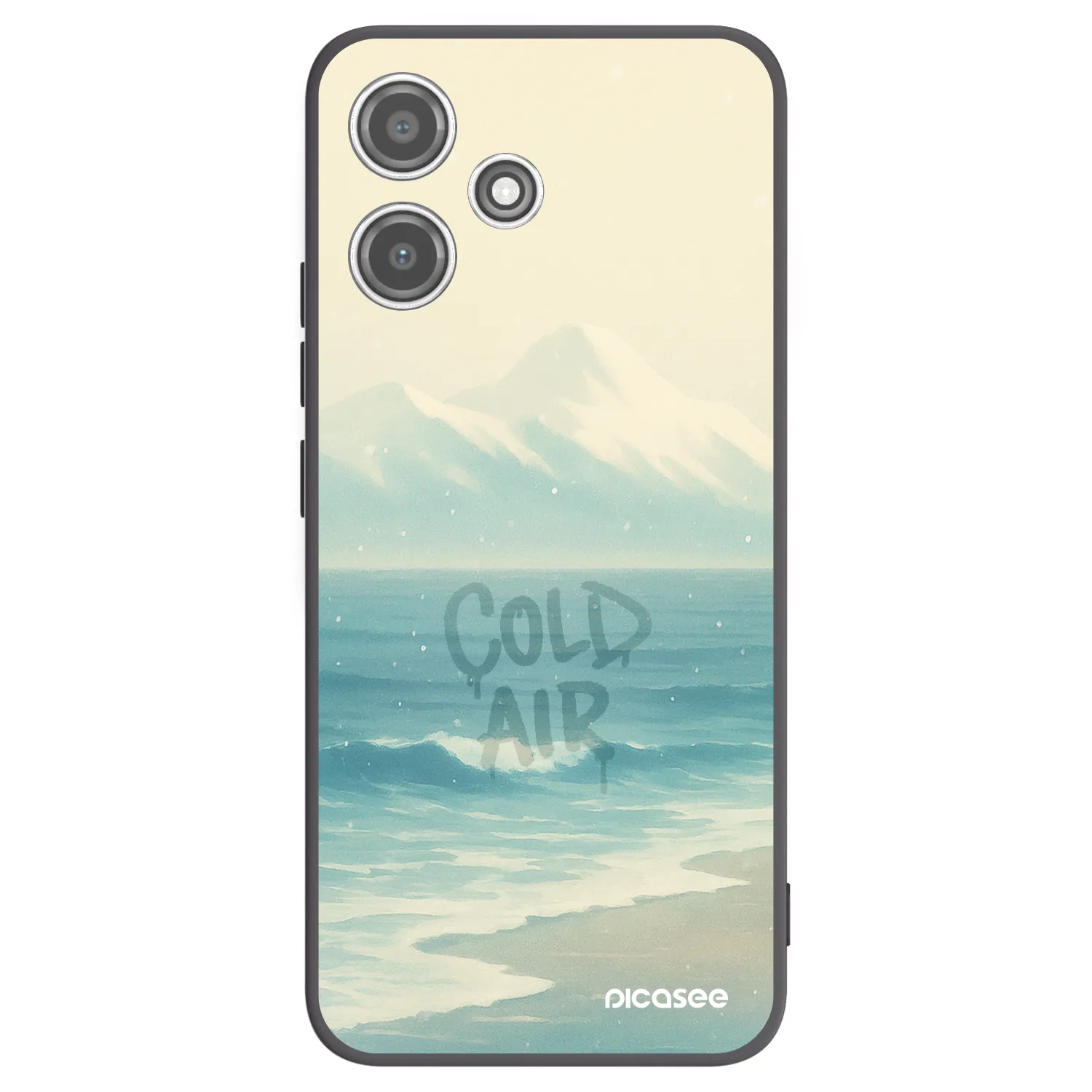 Picasee Μαύρη θήκη σιλικόνης για Xiaomi Redmi 12 5G - COLD AIR