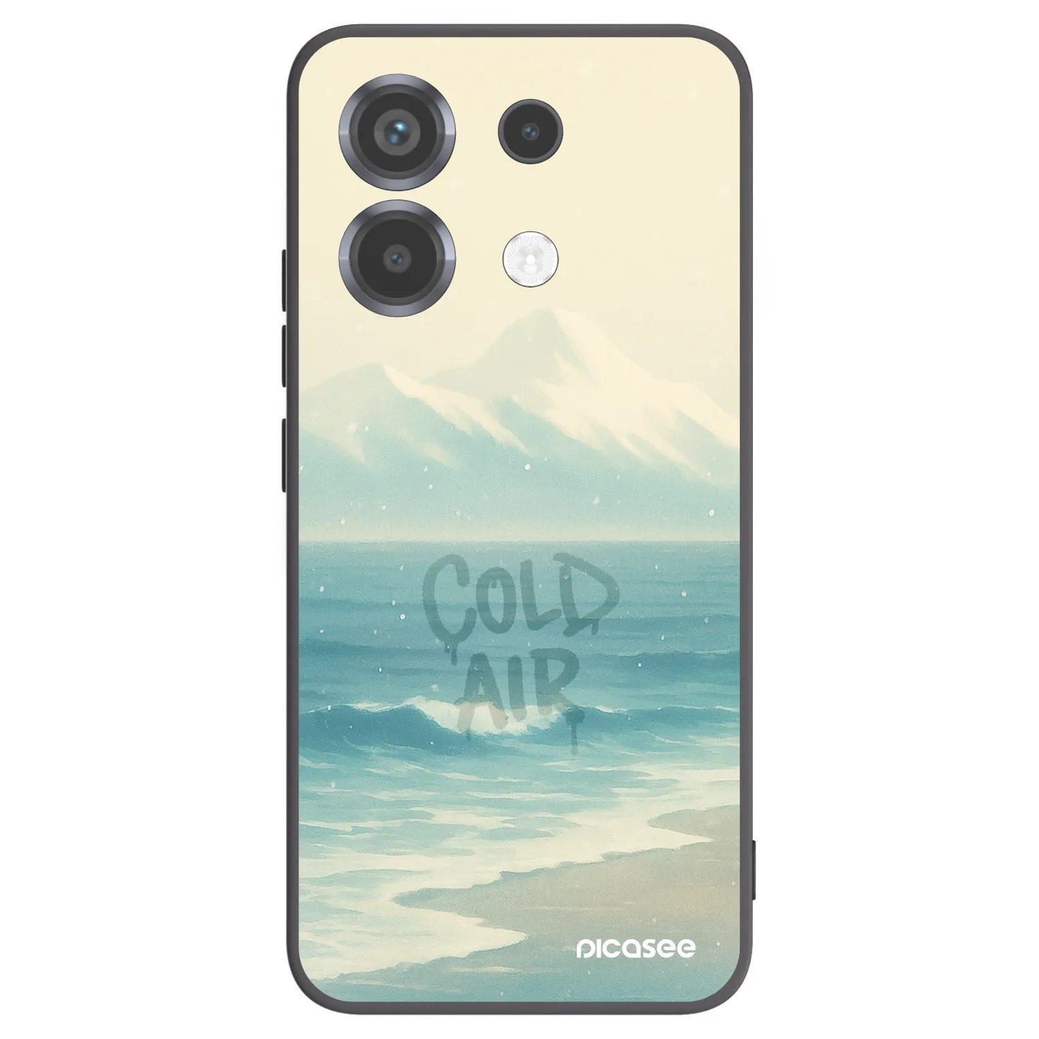 Picasee Μαύρη θήκη σιλικόνης για Xiaomi Poco X6 - COLD AIR