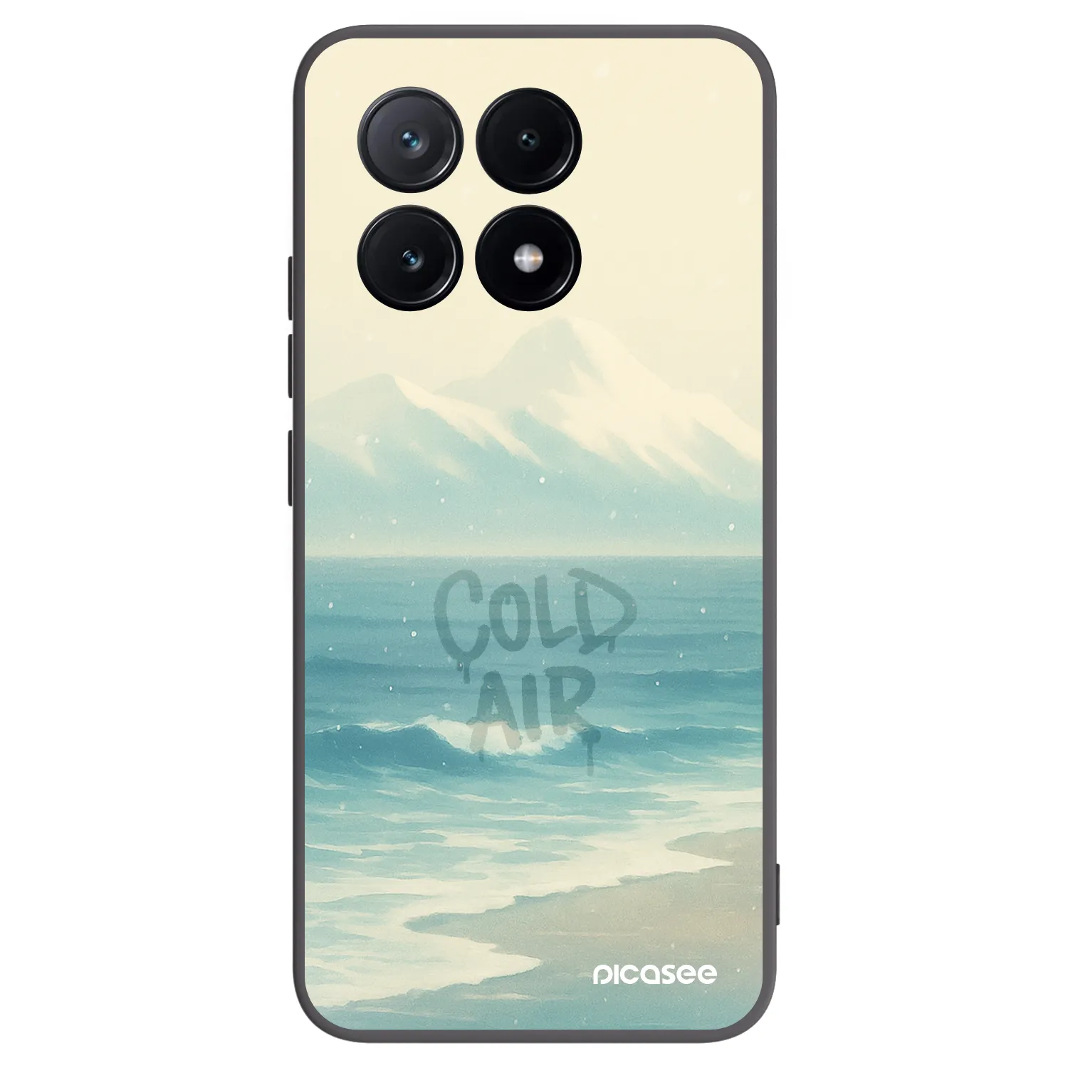 Picasee Μαύρη θήκη σιλικόνης για Xiaomi Poco X6 Pro - COLD AIR