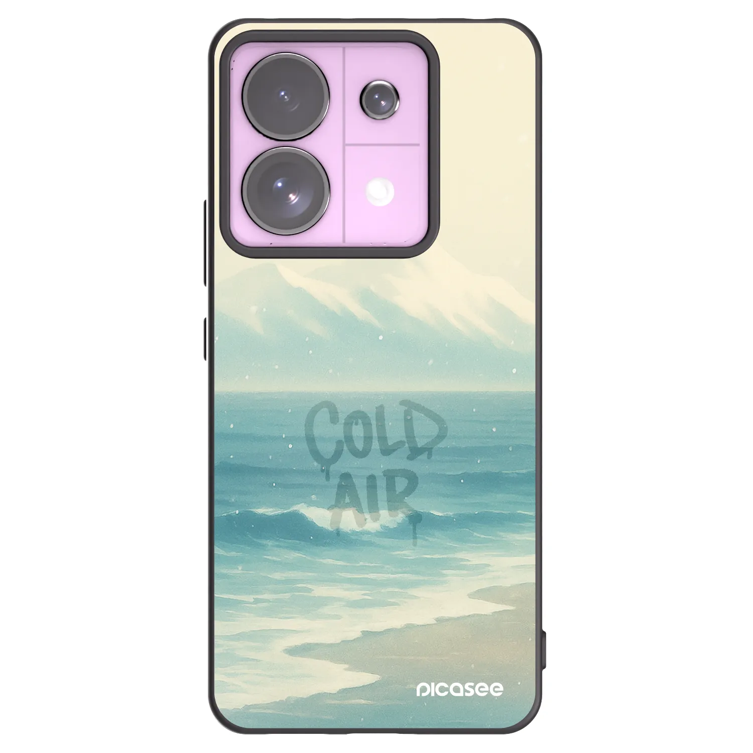 Picasee Μαύρη θήκη σιλικόνης για Xiaomi Redmi Note 13 Pro 5G - COLD AIR