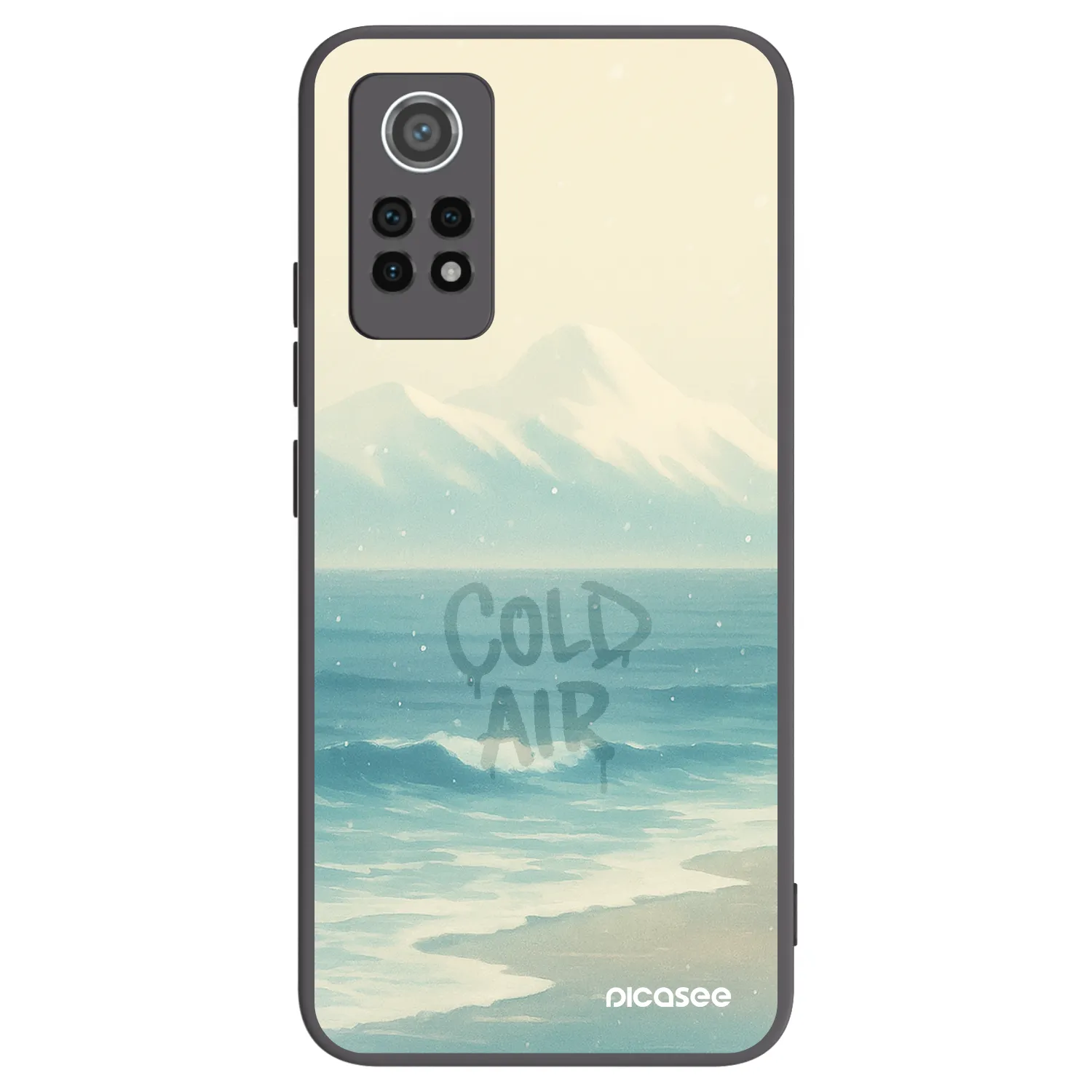 Picasee Μαύρη θήκη σιλικόνης για Xiaomi Redmi Note 12 Pro 4G - COLD AIR