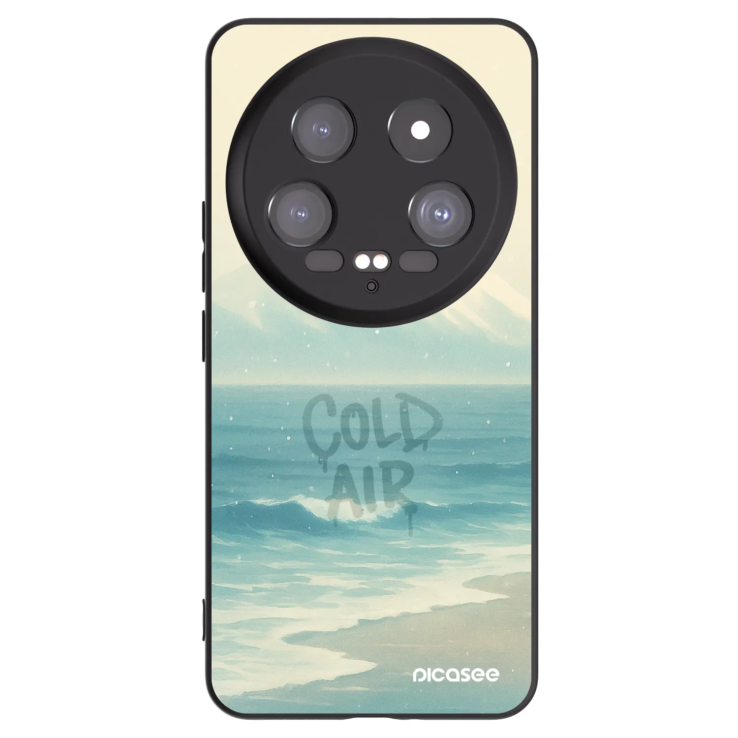 Picasee Μαύρη θήκη σιλικόνης για Xiaomi 14 Ultra - COLD AIR