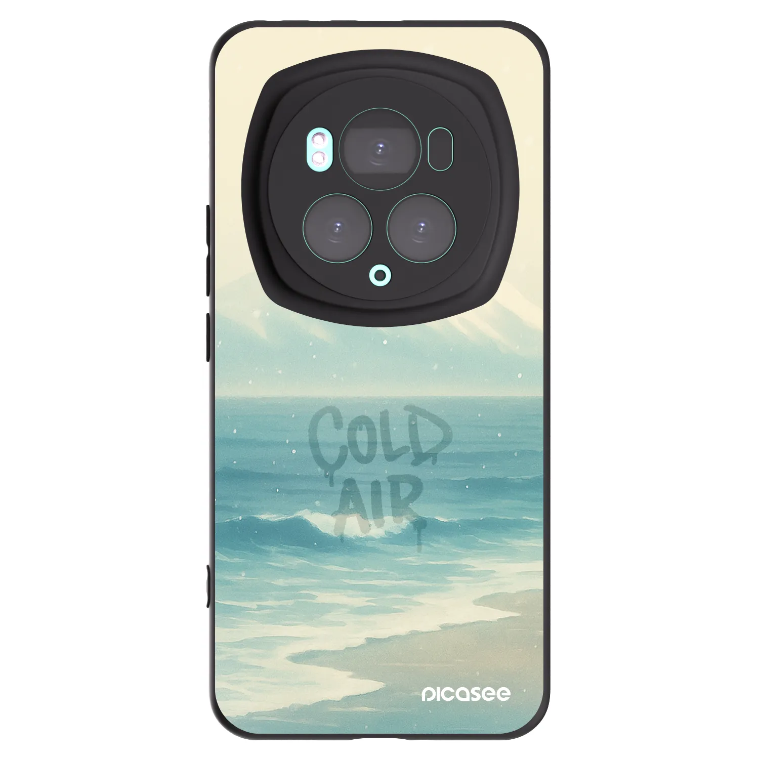 Picasee Μαύρη θήκη σιλικόνης για Honor Magic6 Pro - COLD AIR