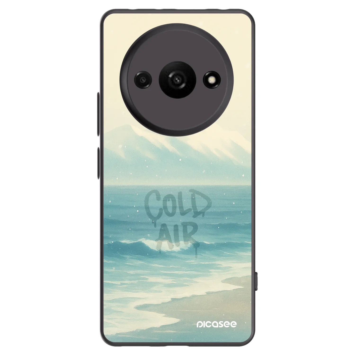 Picasee Μαύρη θήκη σιλικόνης για Xiaomi Redmi A3 - COLD AIR