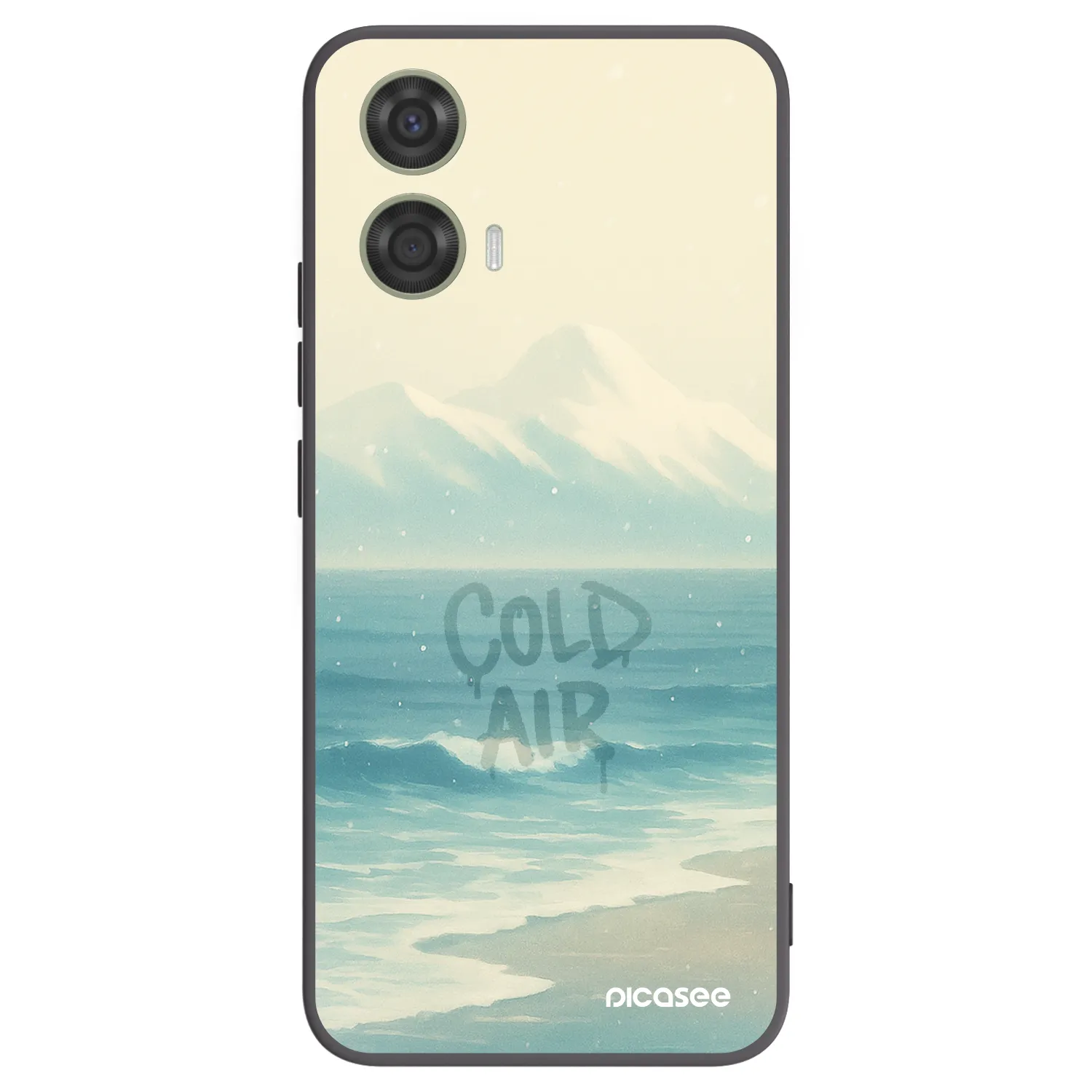 Picasee Μαύρη θήκη σιλικόνης για Motorola Moto G24 - COLD AIR