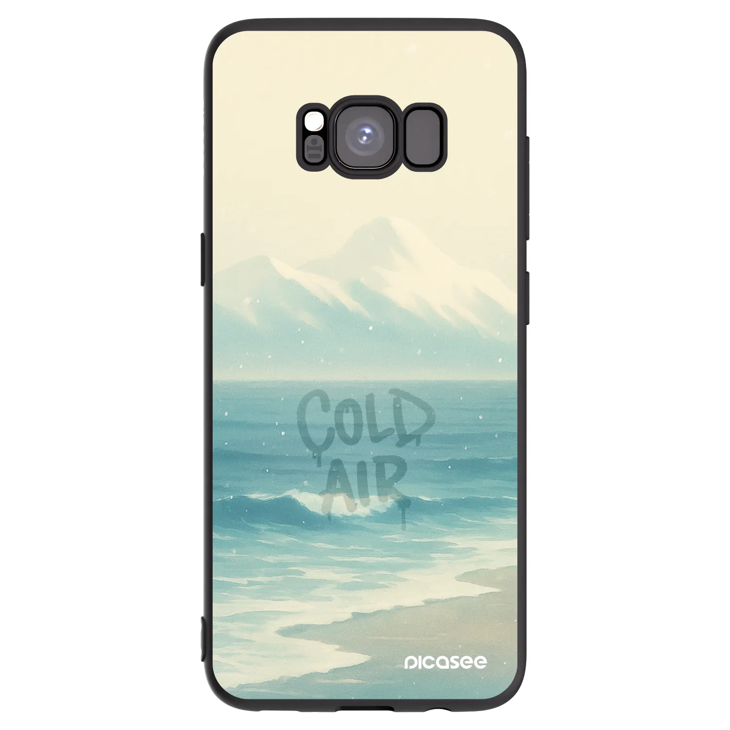 Picasee Μαύρη θήκη σιλικόνης για Samsung Galaxy S8 G950F - COLD AIR
