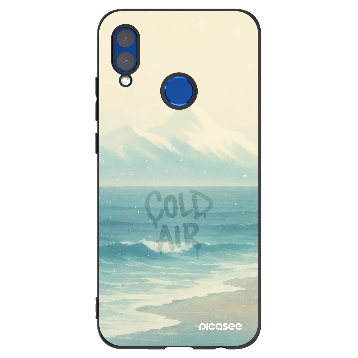 Picasee Μαύρη θήκη σιλικόνης για Huawei P Smart 2019 - COLD AIR