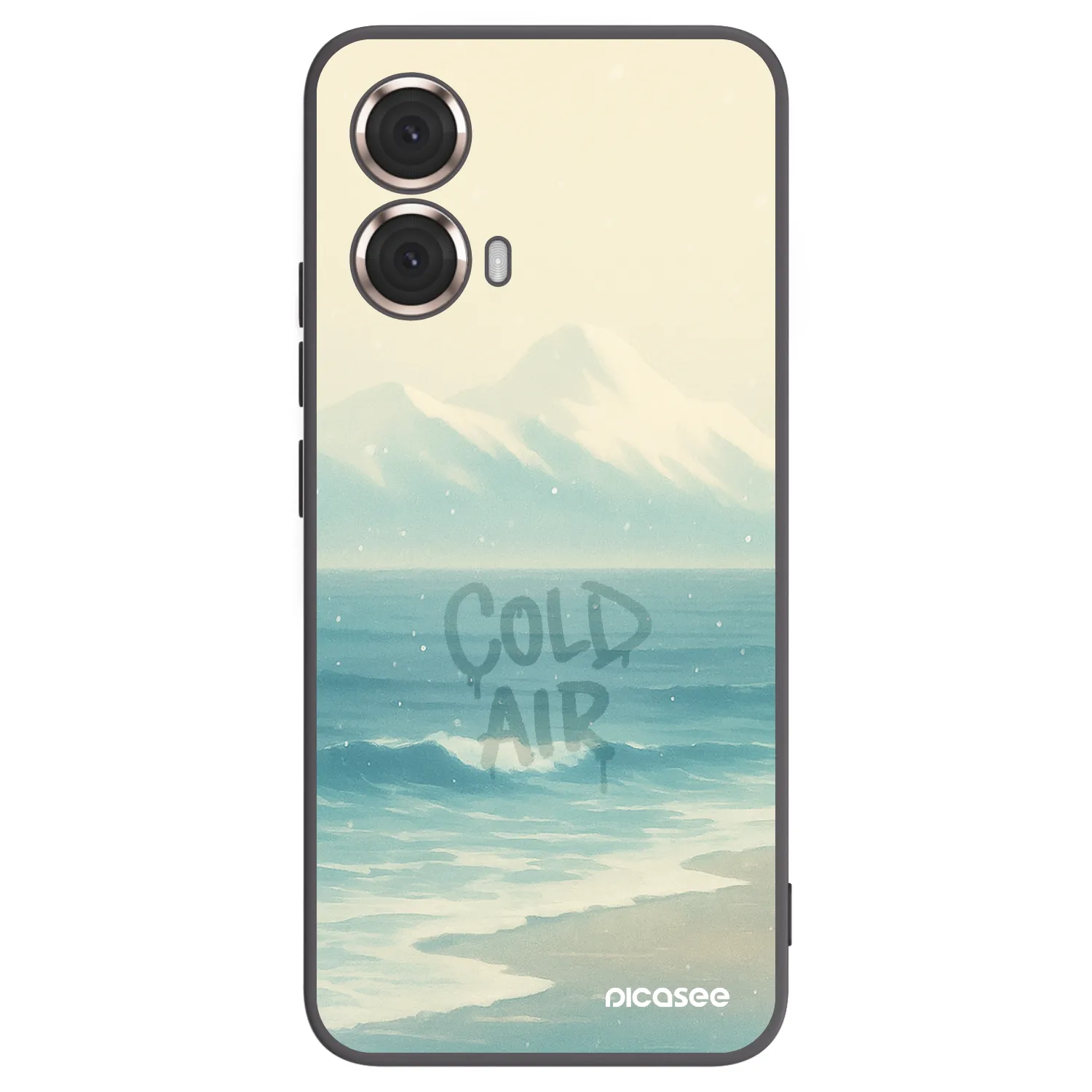 Picasee Μαύρη θήκη σιλικόνης για Motorola Moto G85 - COLD AIR