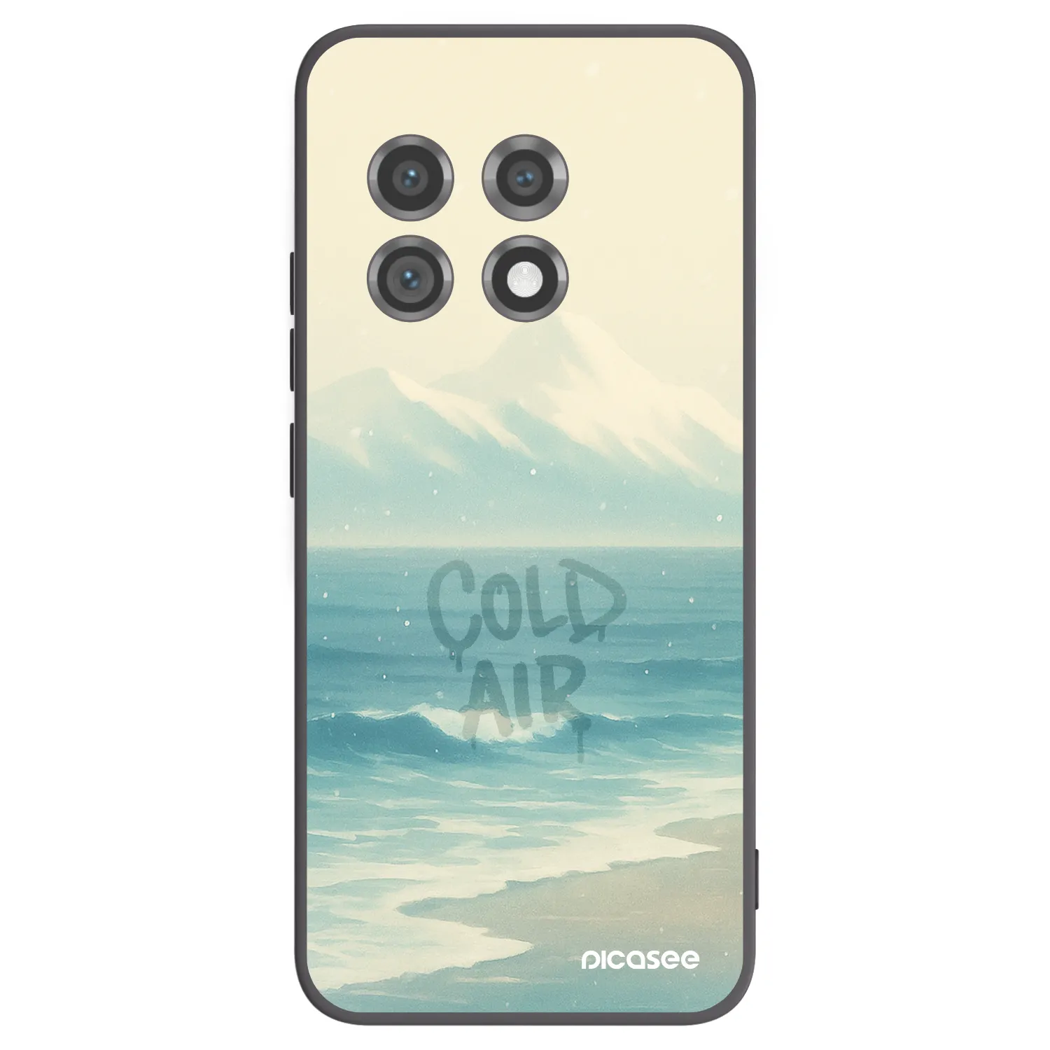 Picasee Μαύρη θήκη σιλικόνης για OnePlus 11 5G - COLD AIR