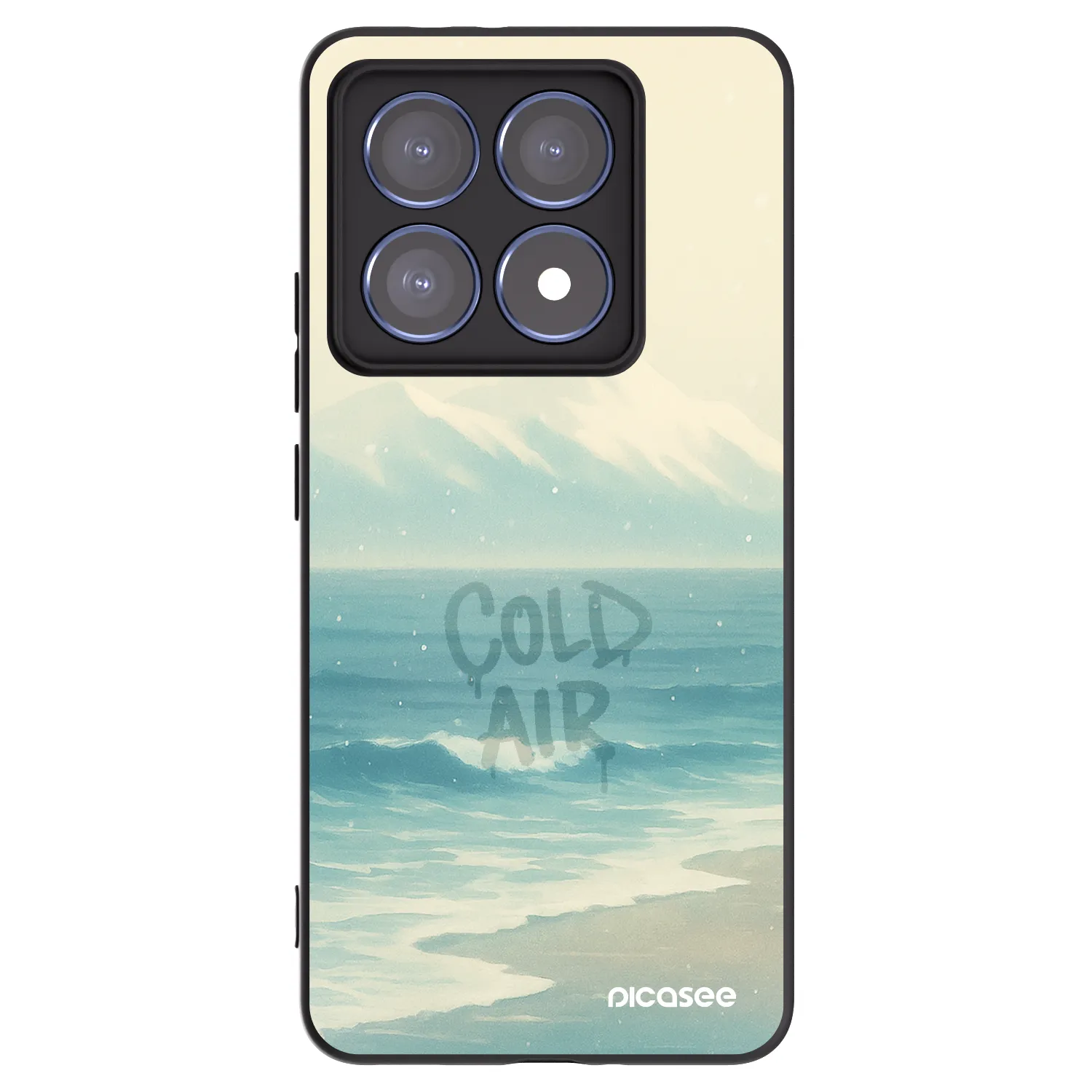 Picasee Μαύρη θήκη σιλικόνης για Xiaomi 14T Pro - COLD AIR