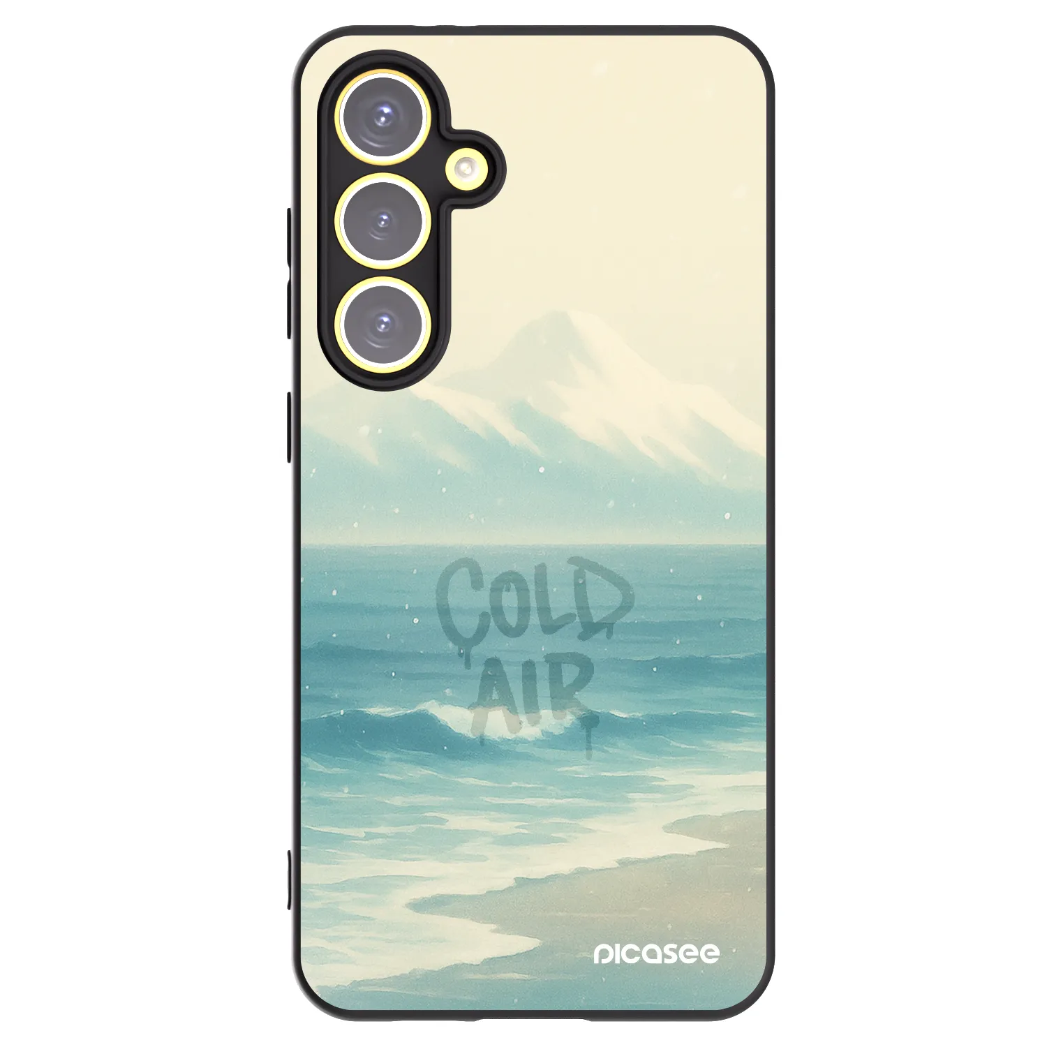 Picasee Μαύρη θήκη σιλικόνης για Samsung Galaxy S24 FE S721B - COLD AIR