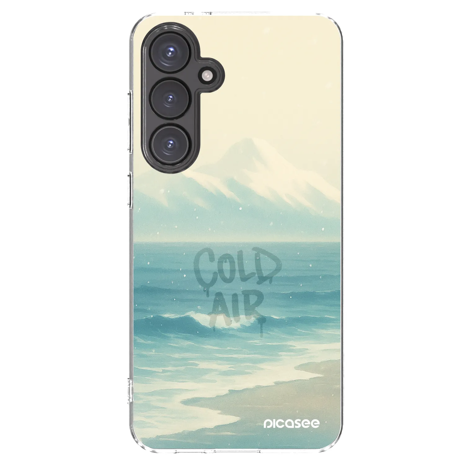 Picasee διαφανής θήκη σιλικόνης Samsung Galaxy S24 FE S721B - COLD AIR