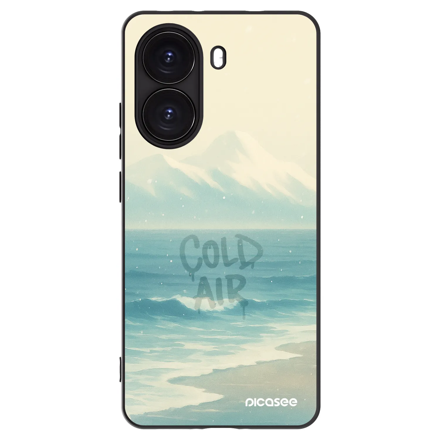 Picasee Μαύρη θήκη σιλικόνης για Xiaomi Poco X7 Pro 5G - COLD AIR