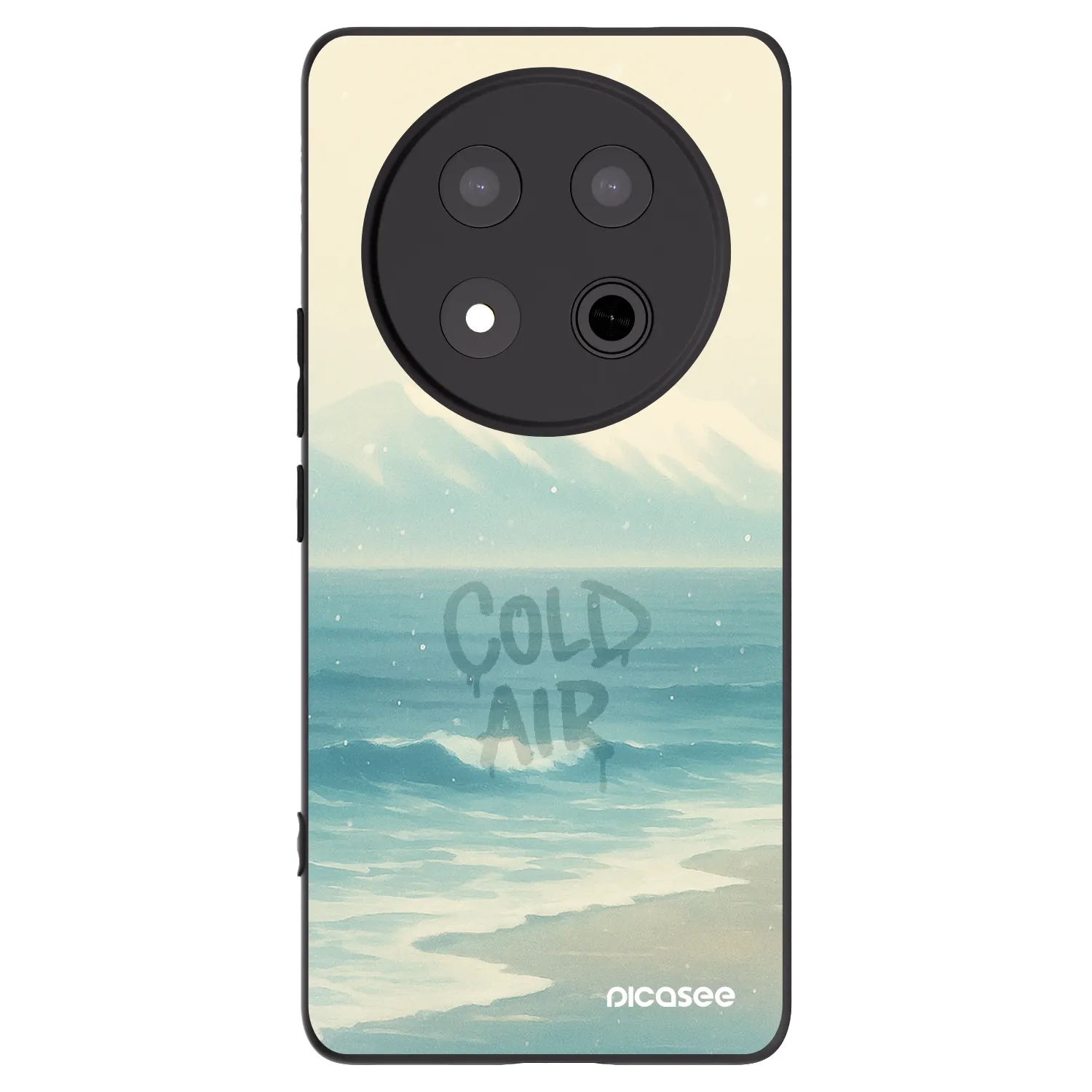 Picasee Μαύρη θήκη σιλικόνης για Honor Magic7 Lite 5G - COLD AIR