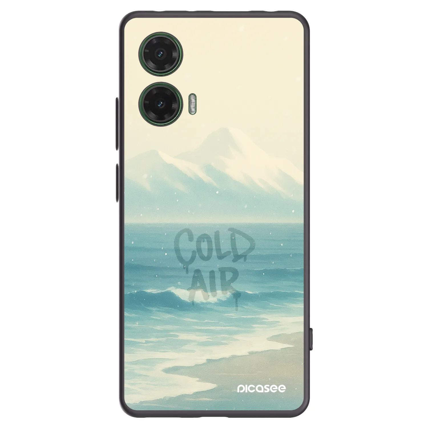 Picasee Μαύρη θήκη σιλικόνης για Motorola Moto G35 5G - COLD AIR