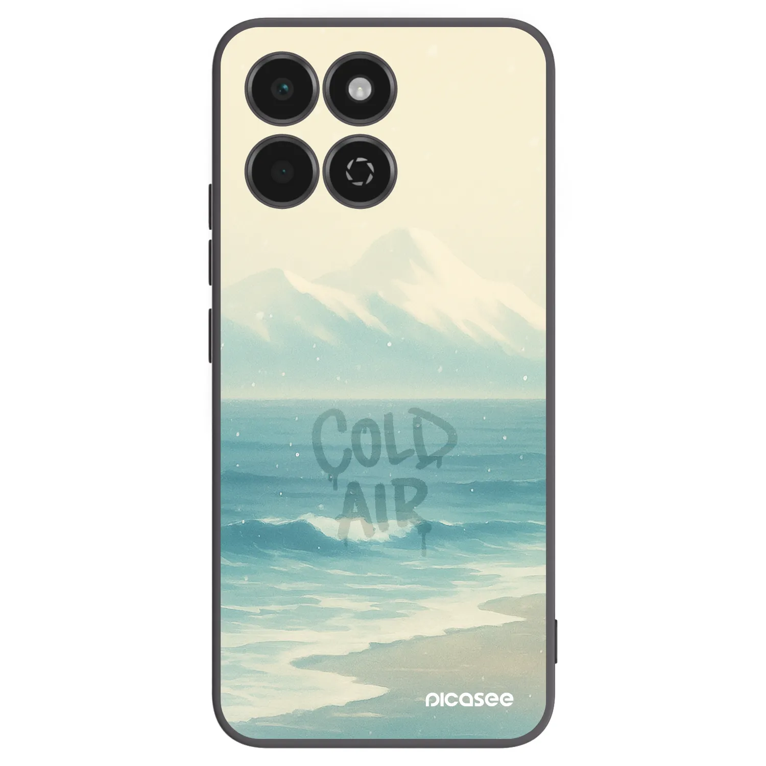 Picasee Μαύρη θήκη σιλικόνης για Honor 200 Smart 5G - COLD AIR