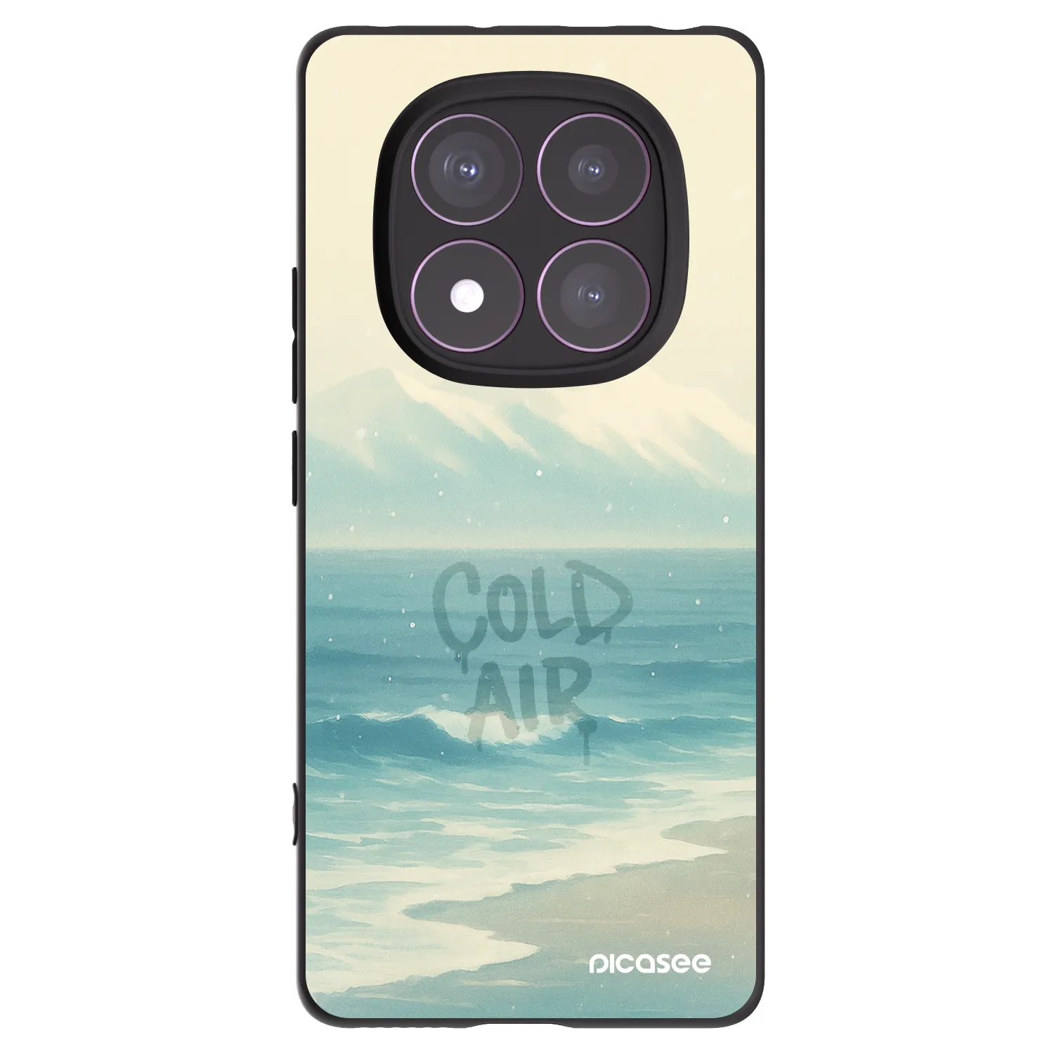 Picasee Μαύρη θήκη σιλικόνης για Xiaomi Redmi Note 14 Pro 4G - COLD AIR