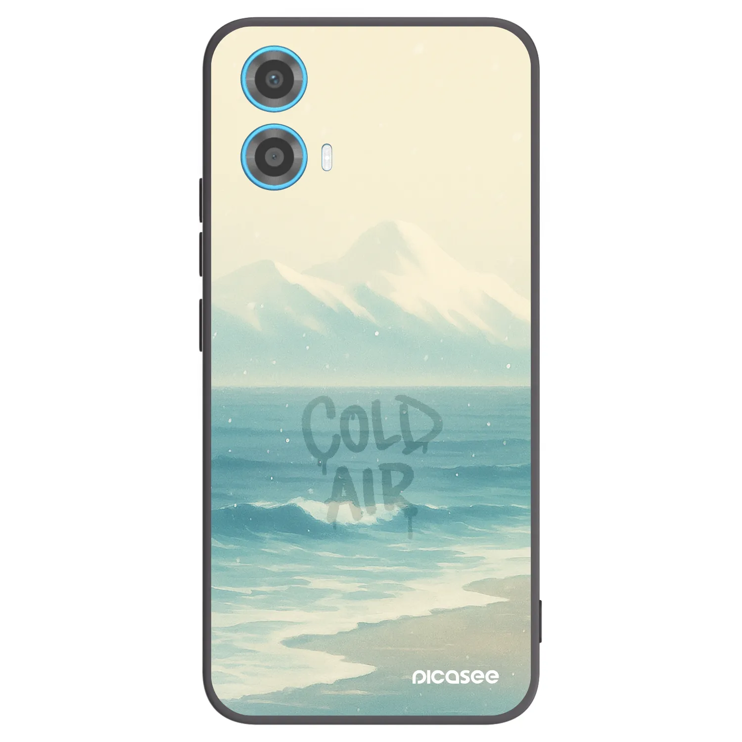Picasee Μαύρη θήκη σιλικόνης για Motorola Moto G34 5G - COLD AIR