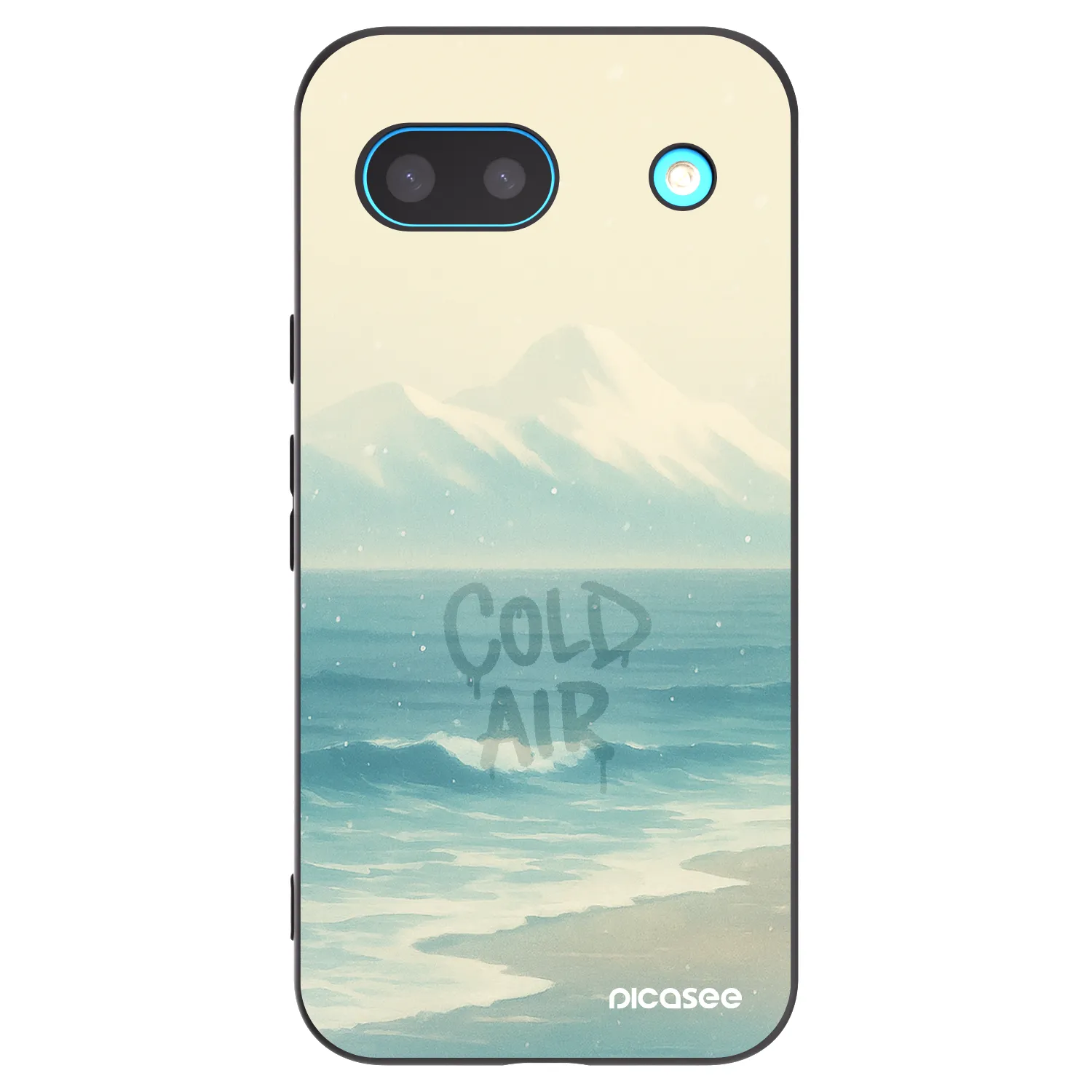 Picasee Μαύρη θήκη σιλικόνης για Google Pixel 8a - COLD AIR
