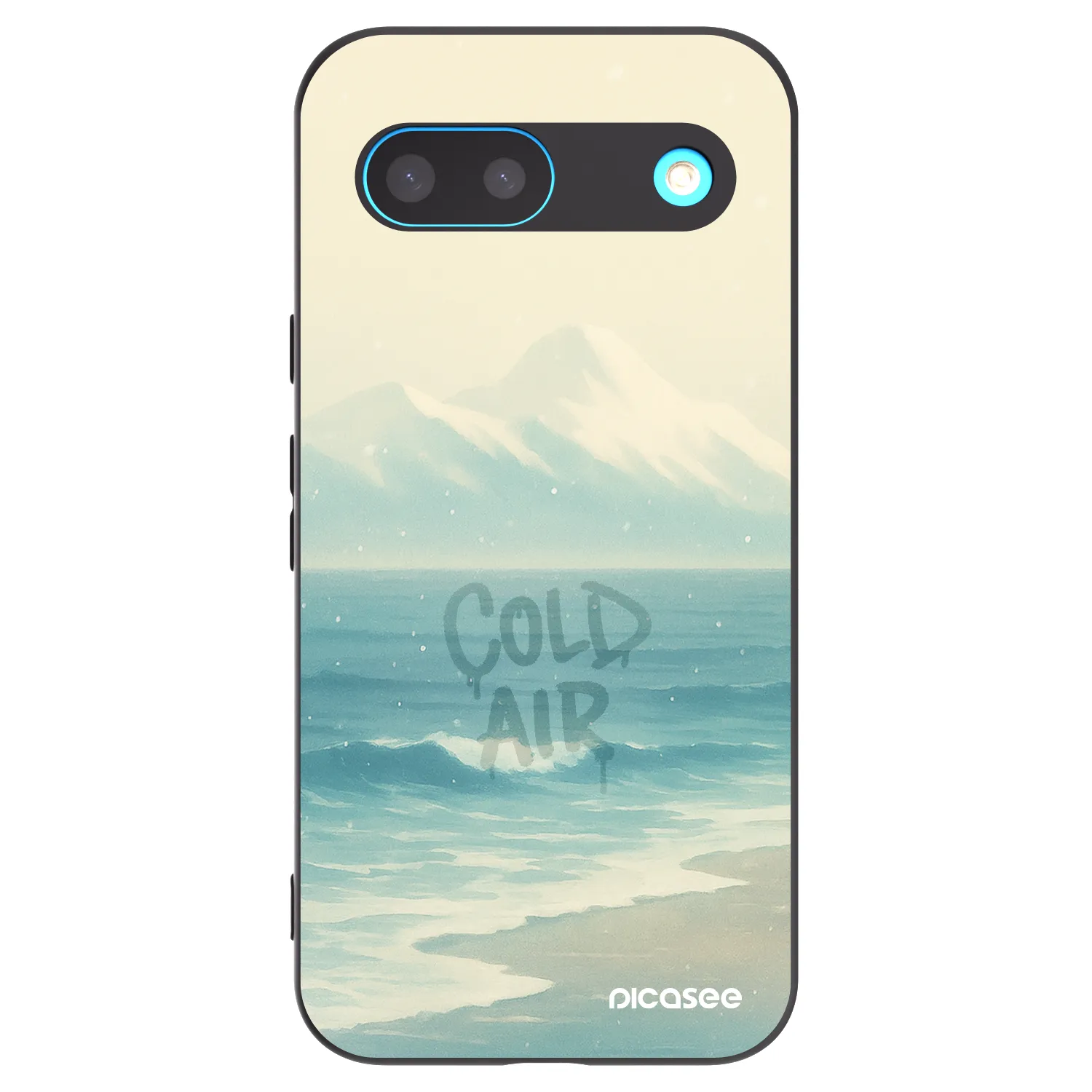 Picasee Μαύρη θήκη σιλικόνης για Google Pixel 8 - COLD AIR