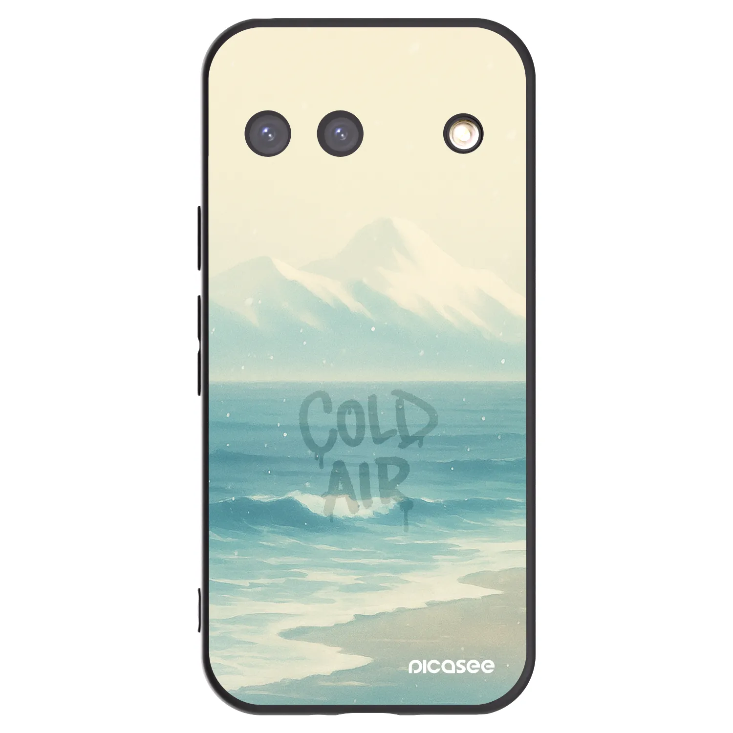 Picasee Μαύρη θήκη σιλικόνης για Google Pixel 9 - COLD AIR