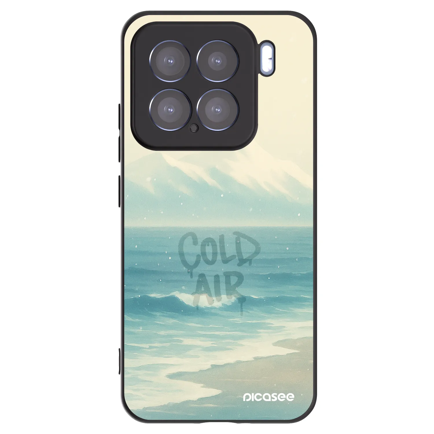 Picasee Μαύρη θήκη σιλικόνης για Xiaomi 15 - COLD AIR
