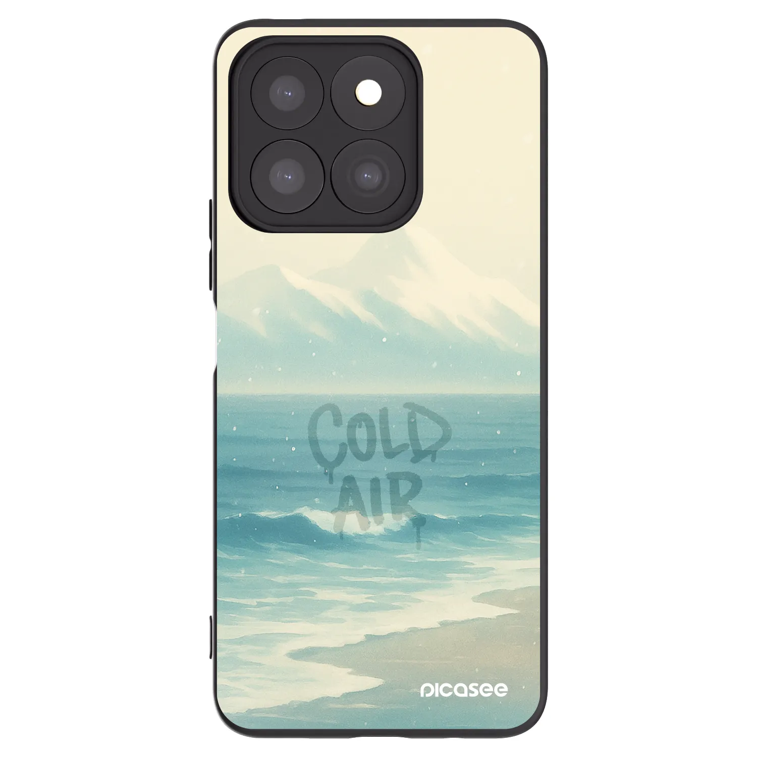 Picasee Μαύρη θήκη σιλικόνης για Honor X8c - COLD AIR