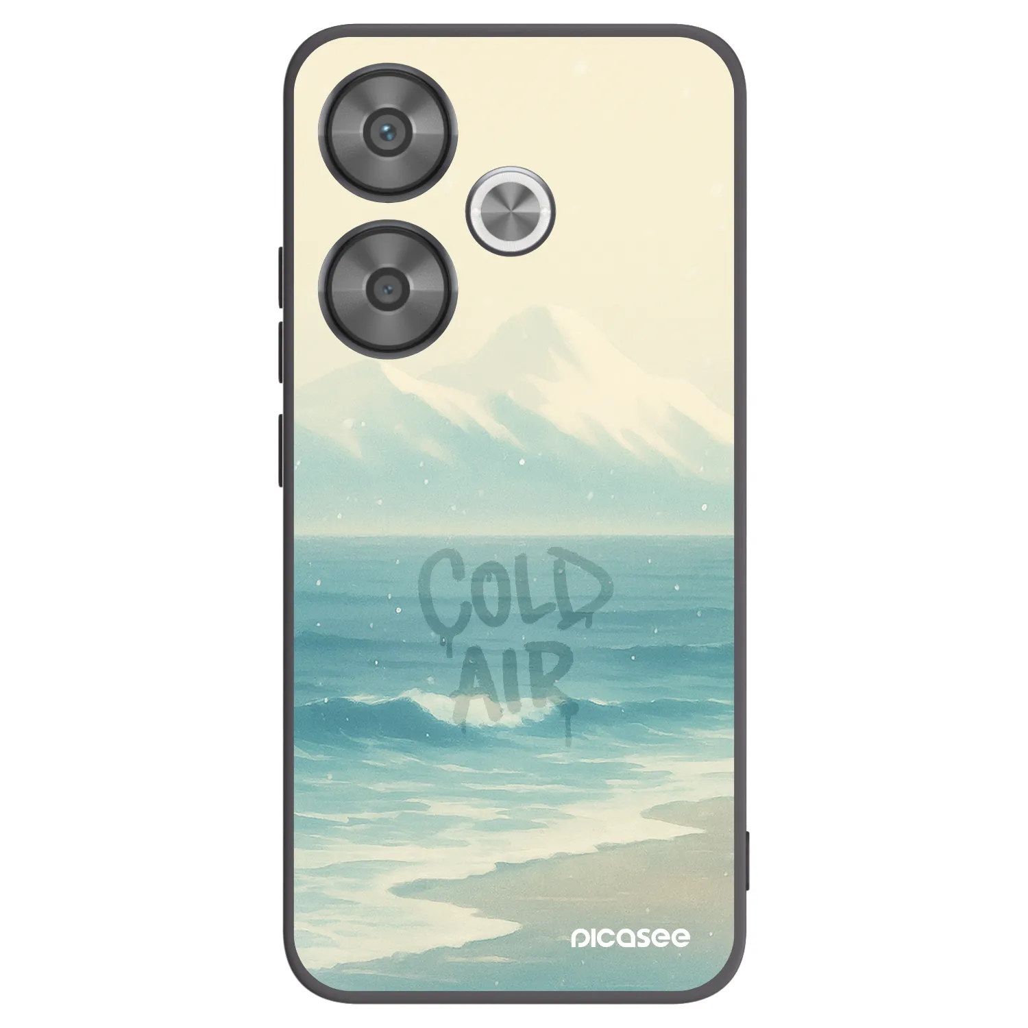 Picasee Μαύρη θήκη σιλικόνης για Xiaomi Poco F6 - COLD AIR
