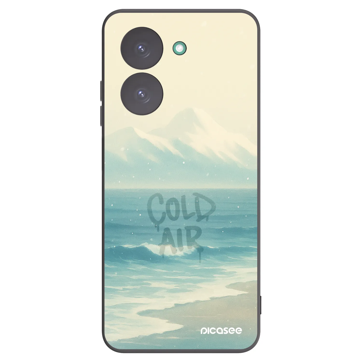 Picasee Μαύρη θήκη σιλικόνης για Xiaomi Redmi A5 - COLD AIR