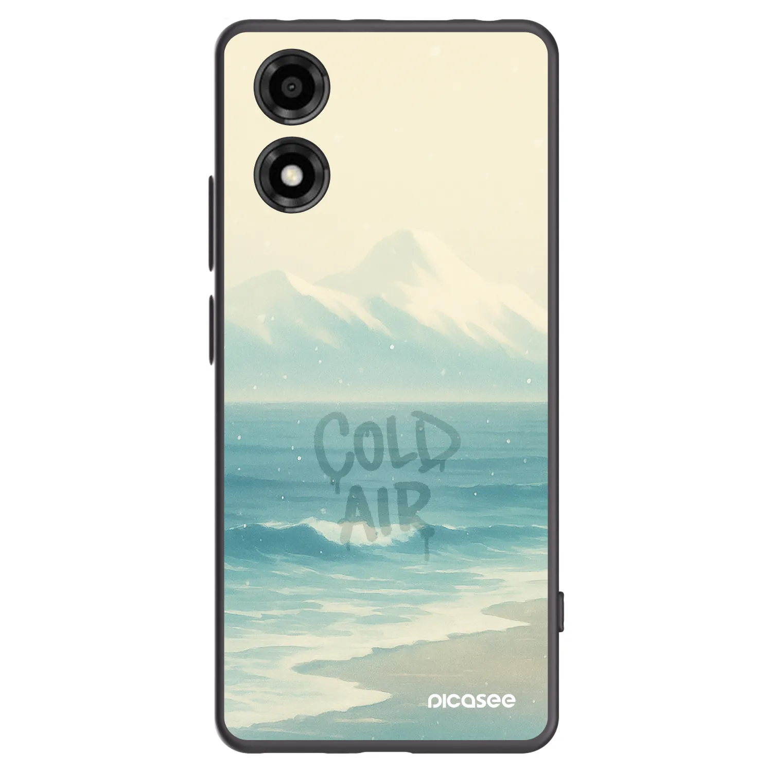 Picasee Μαύρη θήκη σιλικόνης για Motorola Moto E14 - COLD AIR
