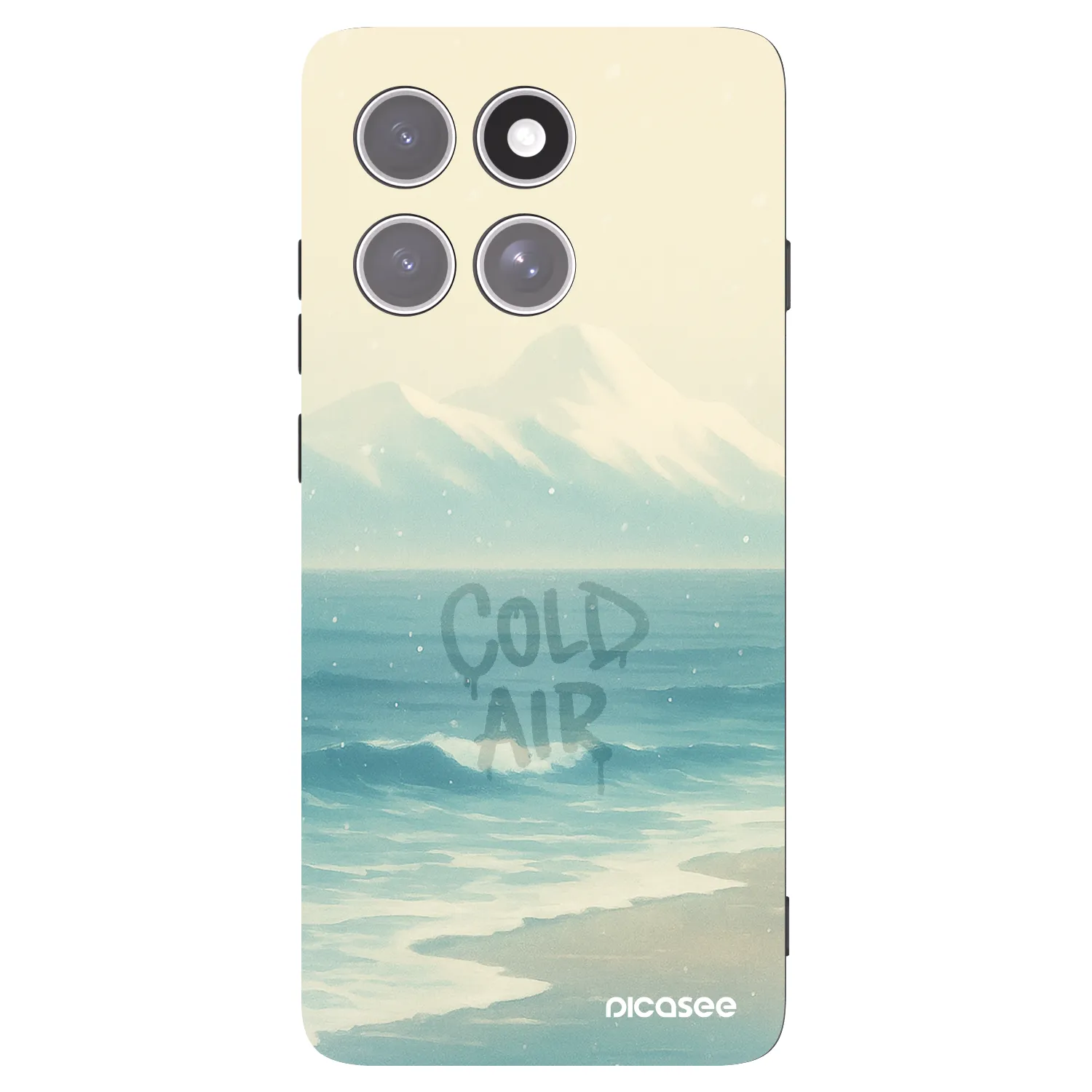 Picasee Μαύρη θήκη σιλικόνης για Motorola Edge 60 Pro - COLD AIR