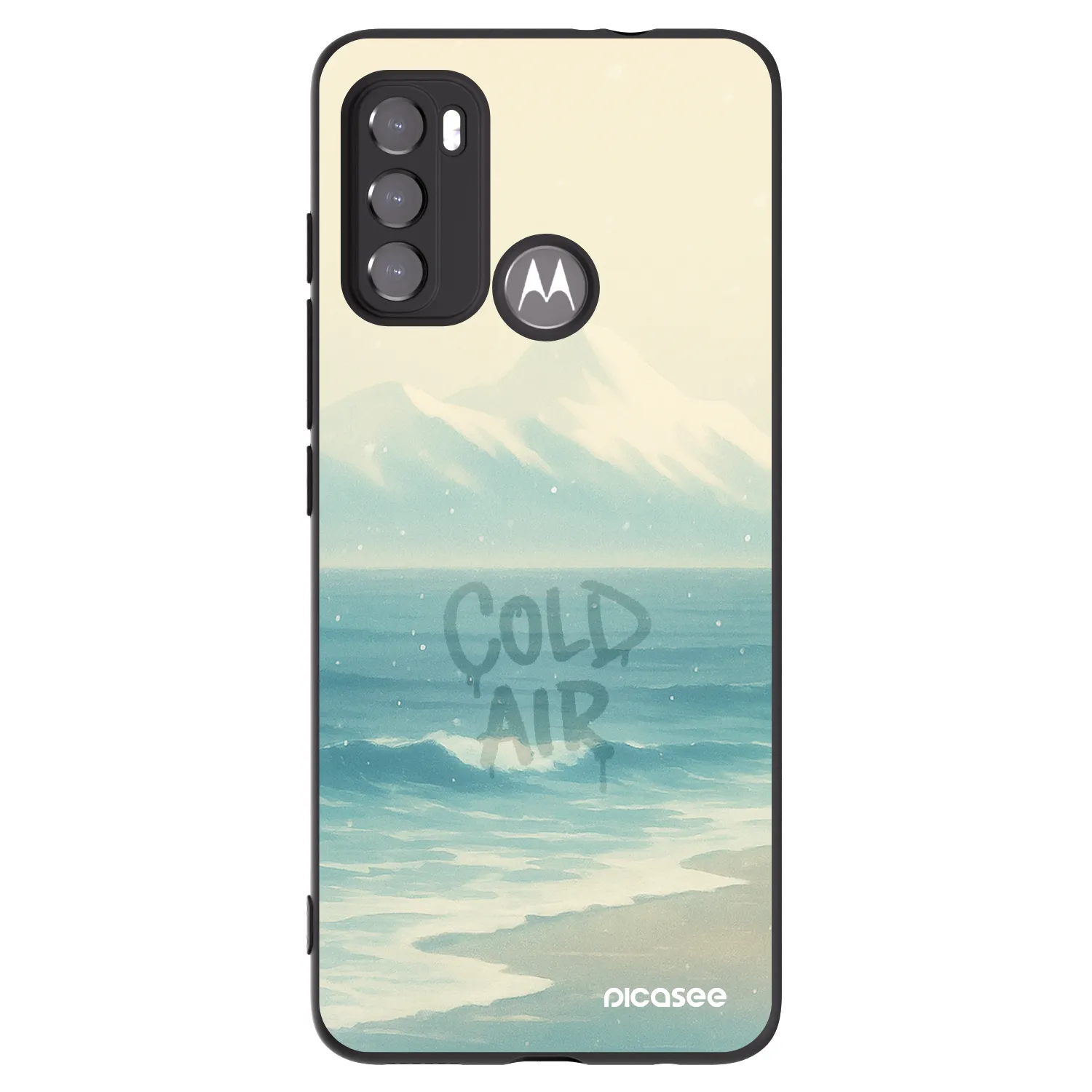 Picasee Μαύρη θήκη σιλικόνης για Motorola Edge 60 5G - COLD AIR