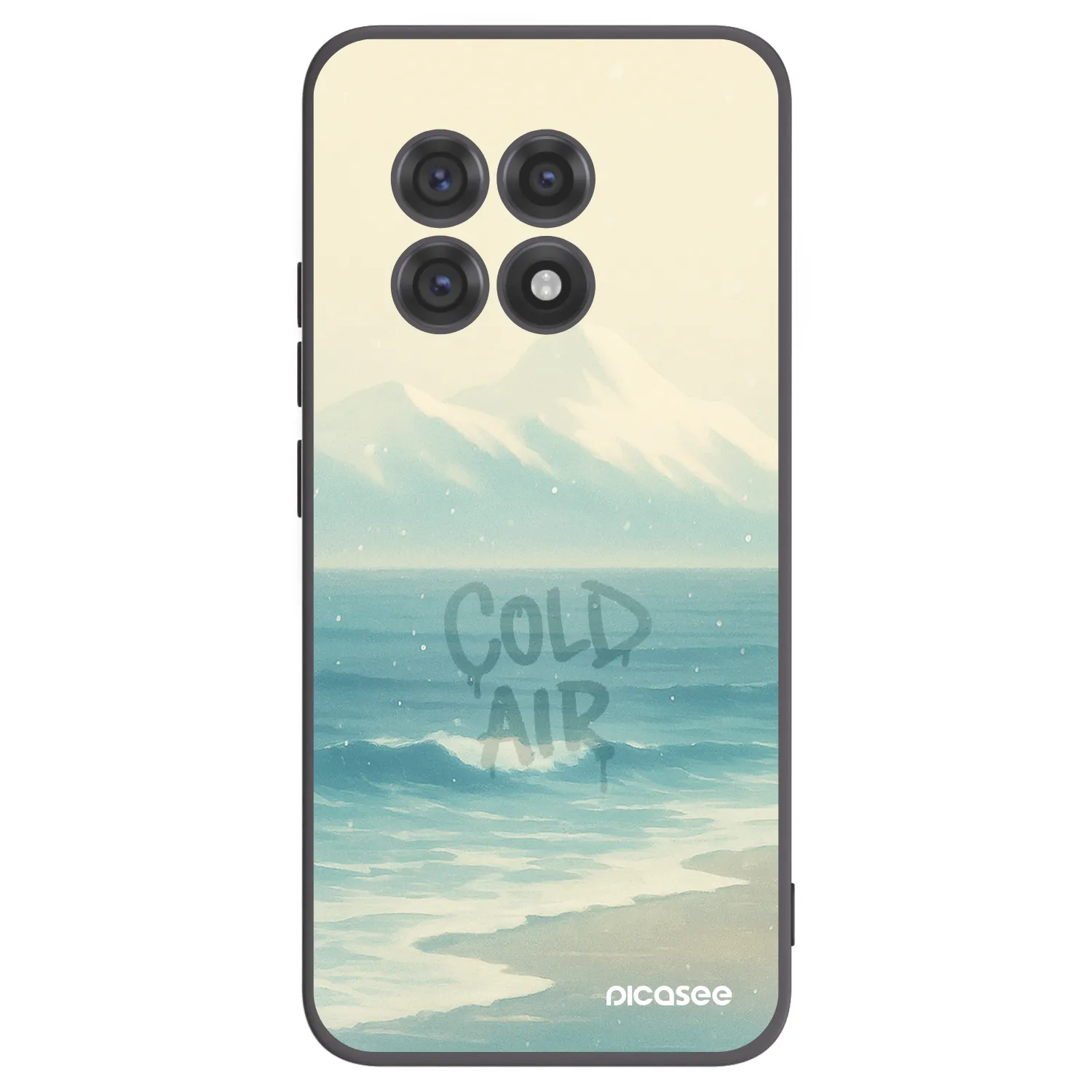 Picasee Μαύρη θήκη σιλικόνης για OnePlus 13R 5G - COLD AIR