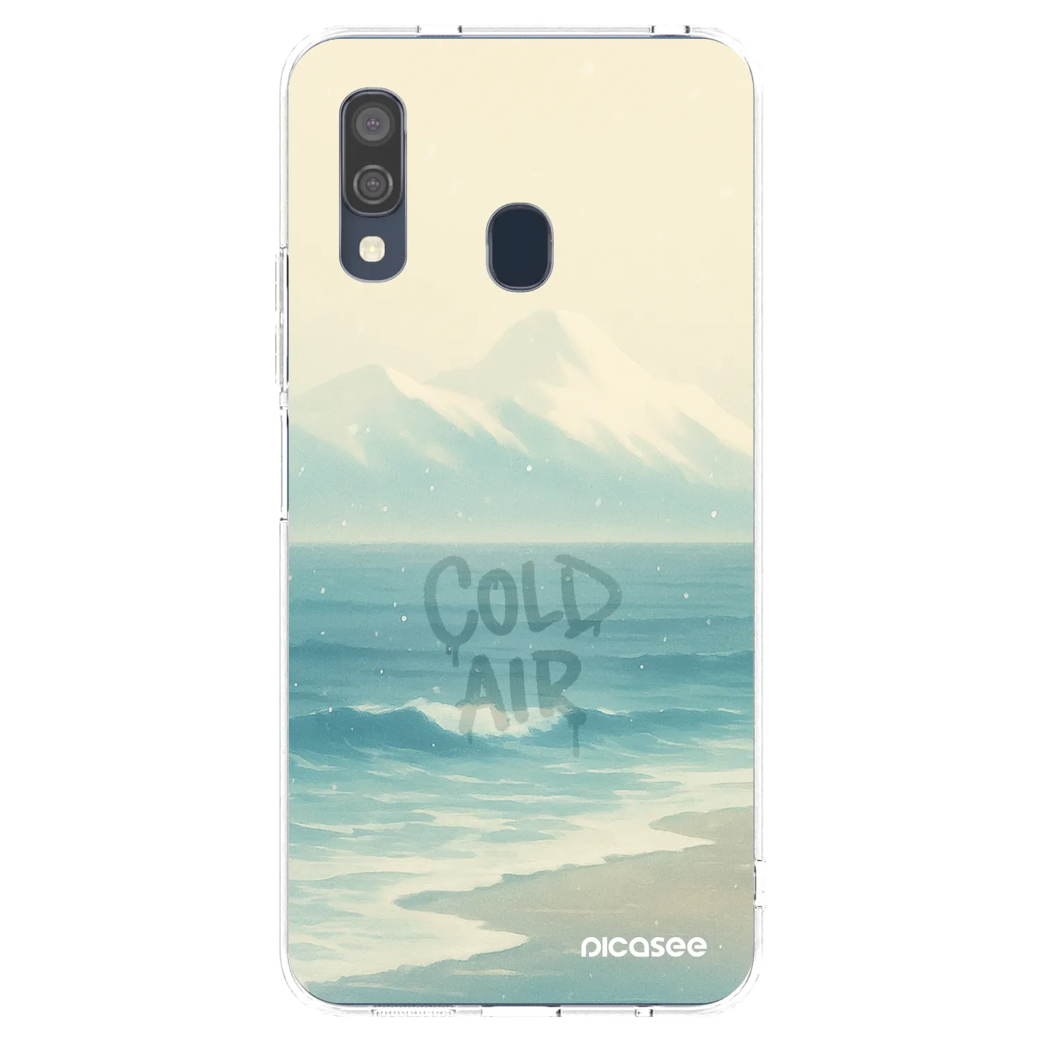 Picasee διαφανής θήκη σιλικόνης Samsung Galaxy A40 A405F - COLD AIR
