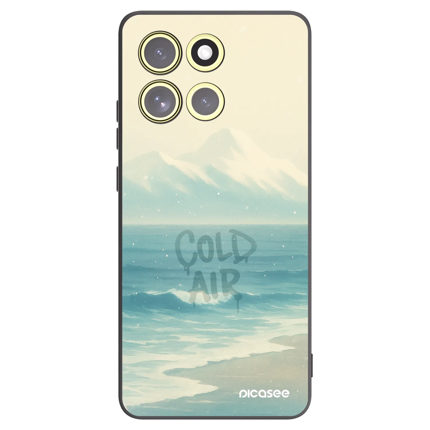 Picasee Μαύρη θήκη σιλικόνης για Motorola Moto G86 5G - COLD AIR