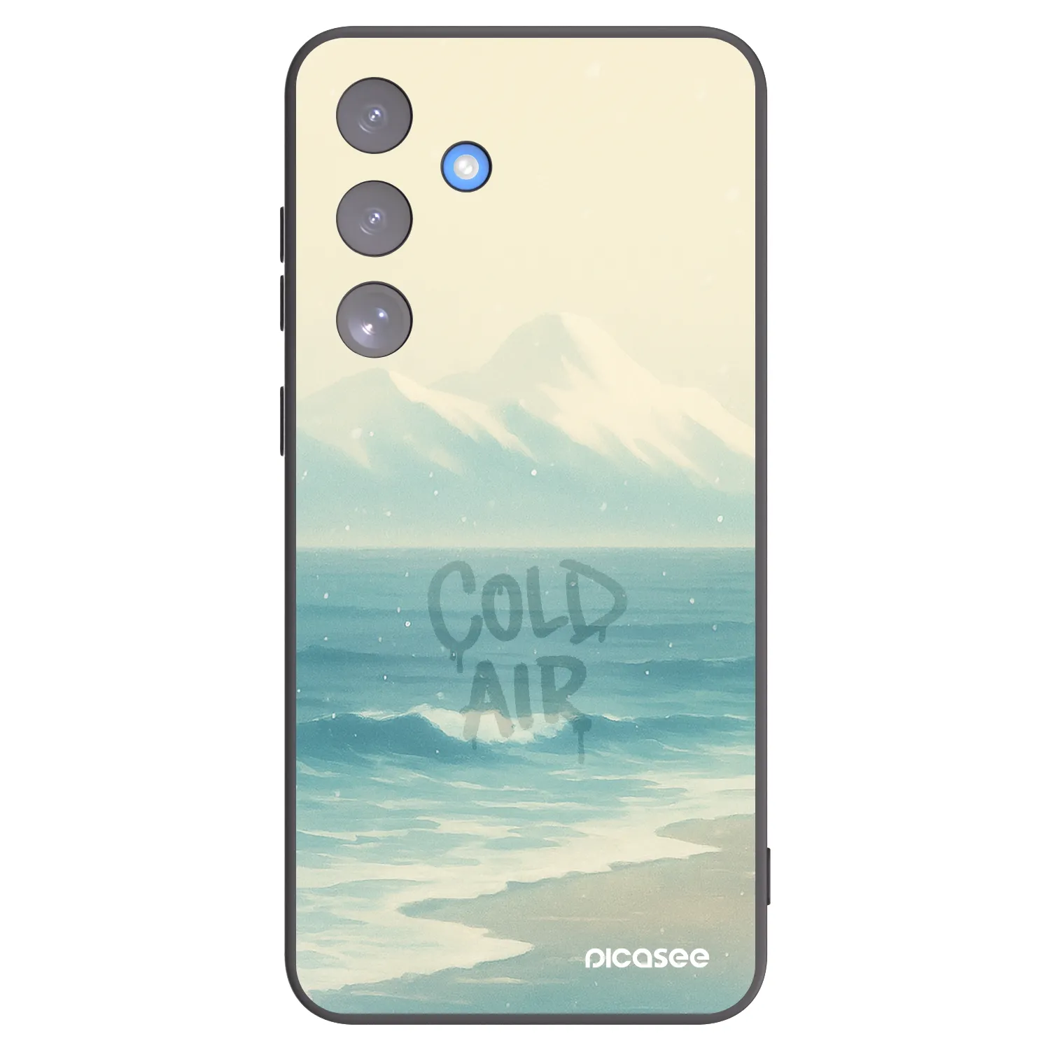 Picasee Μαύρη θήκη σιλικόνης για Samsung Galaxy S25 FE 5G - COLD AIR