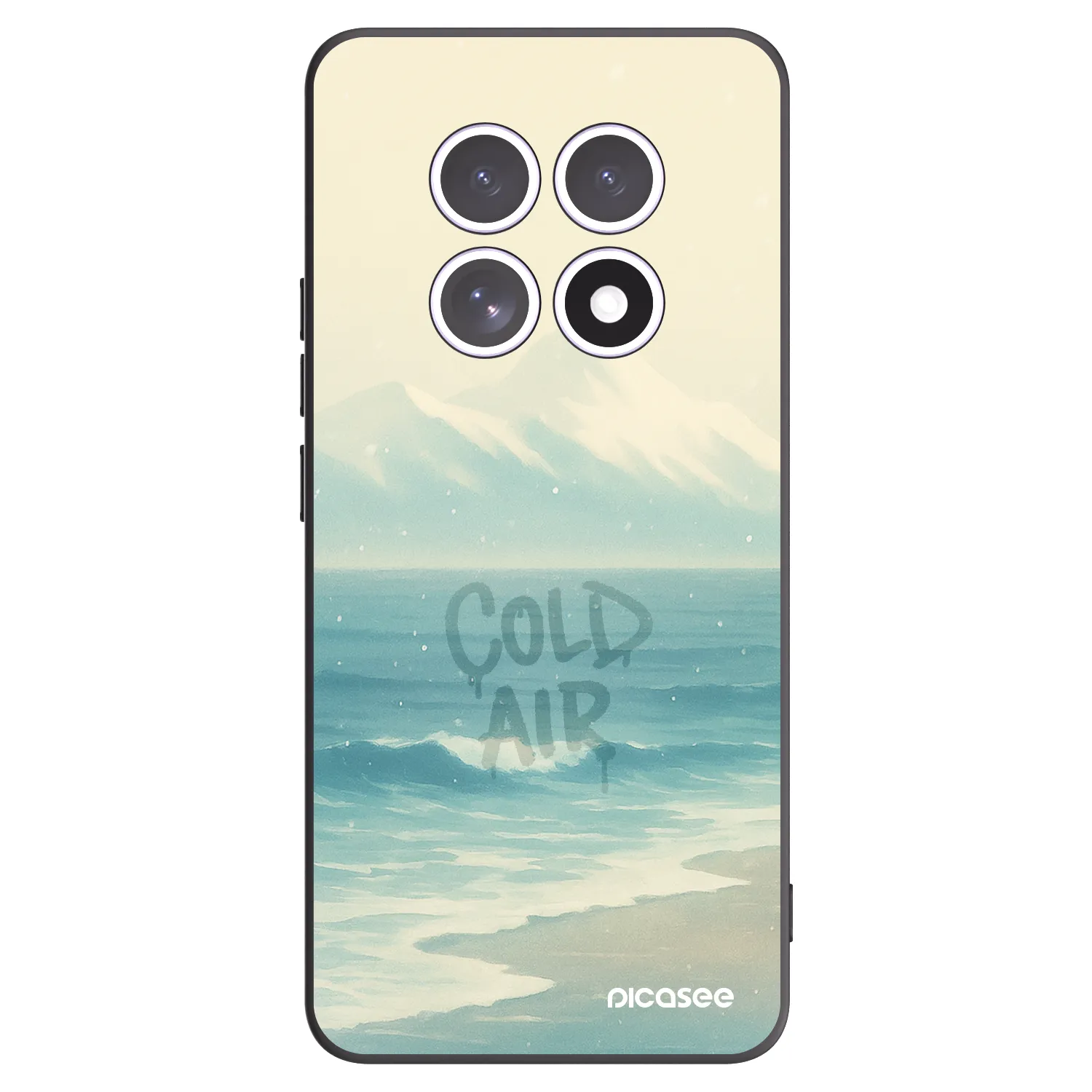 Picasee Μαύρη θήκη σιλικόνης για Xiaomi Redmi Note 15 - COLD AIR